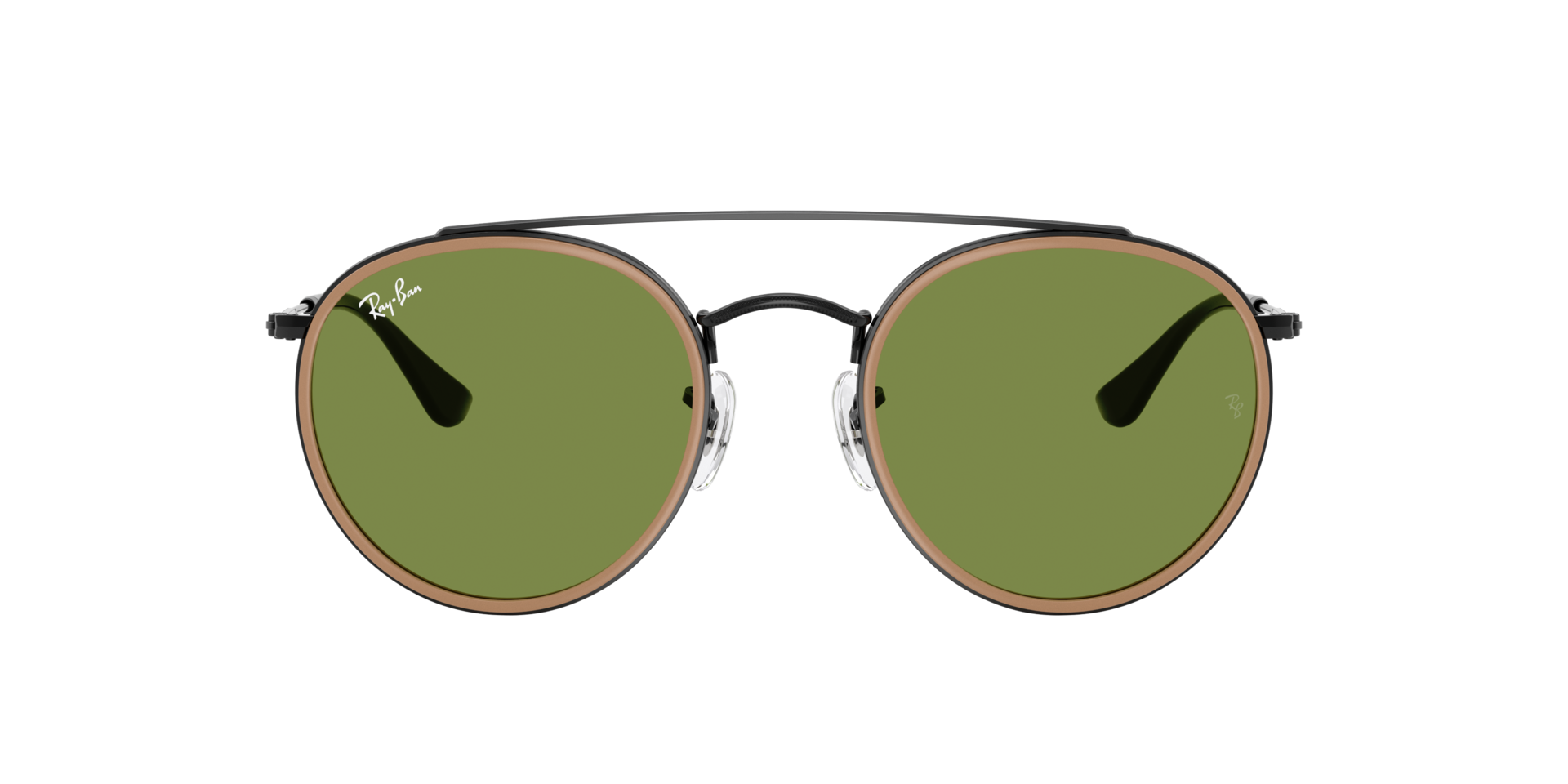 RB3647N Zwart MetaalSunglass Frames van B24, met getinte lenzen