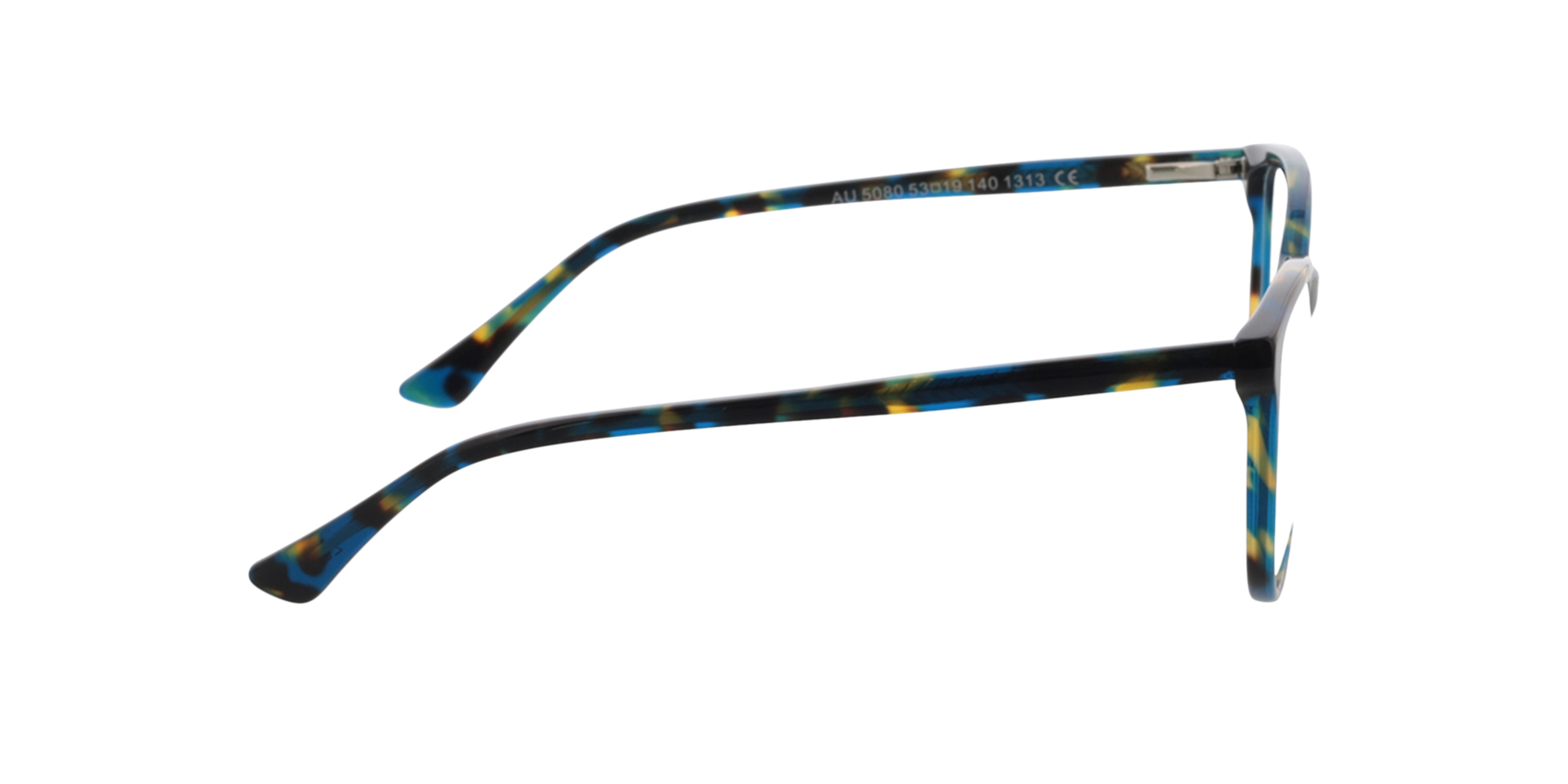 Waverly Blue Yellow Havana AcetatEyeglass Frames von B24, Seitenansicht