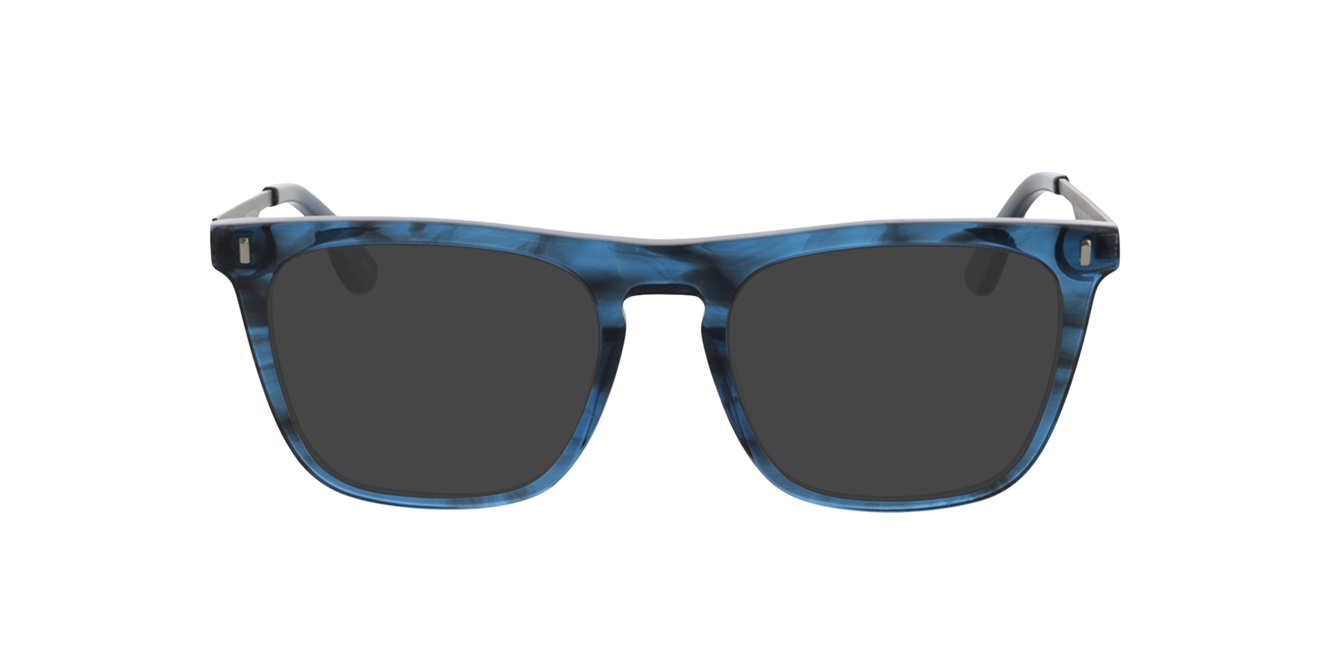 Rufus Blue Crystal Horn AcetatEyeglass Frames von B24, mit getönten Gläsern