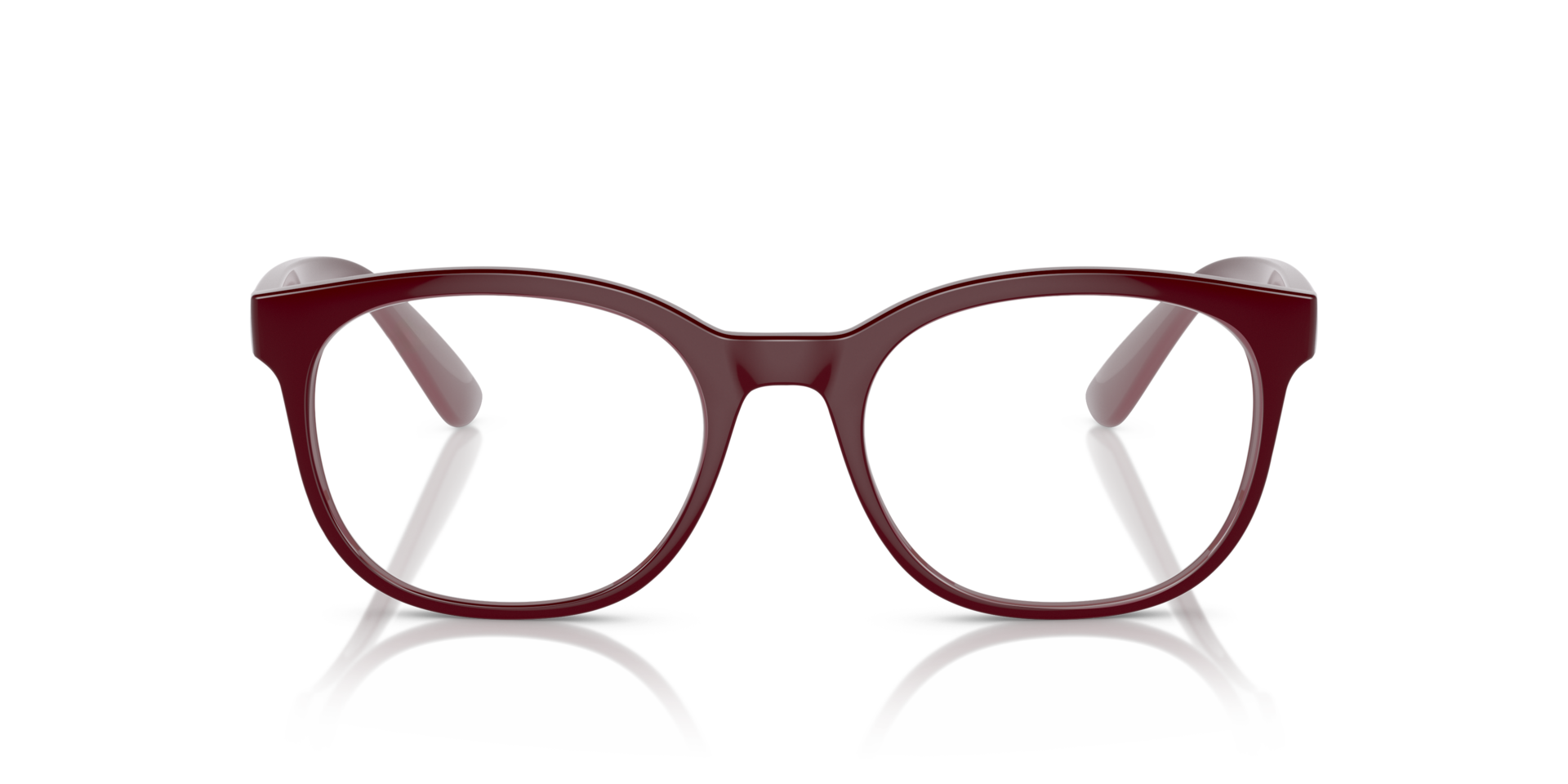 RB7231M Donkerrood KunststofEyeglass Frames van B24, Vooraanzicht