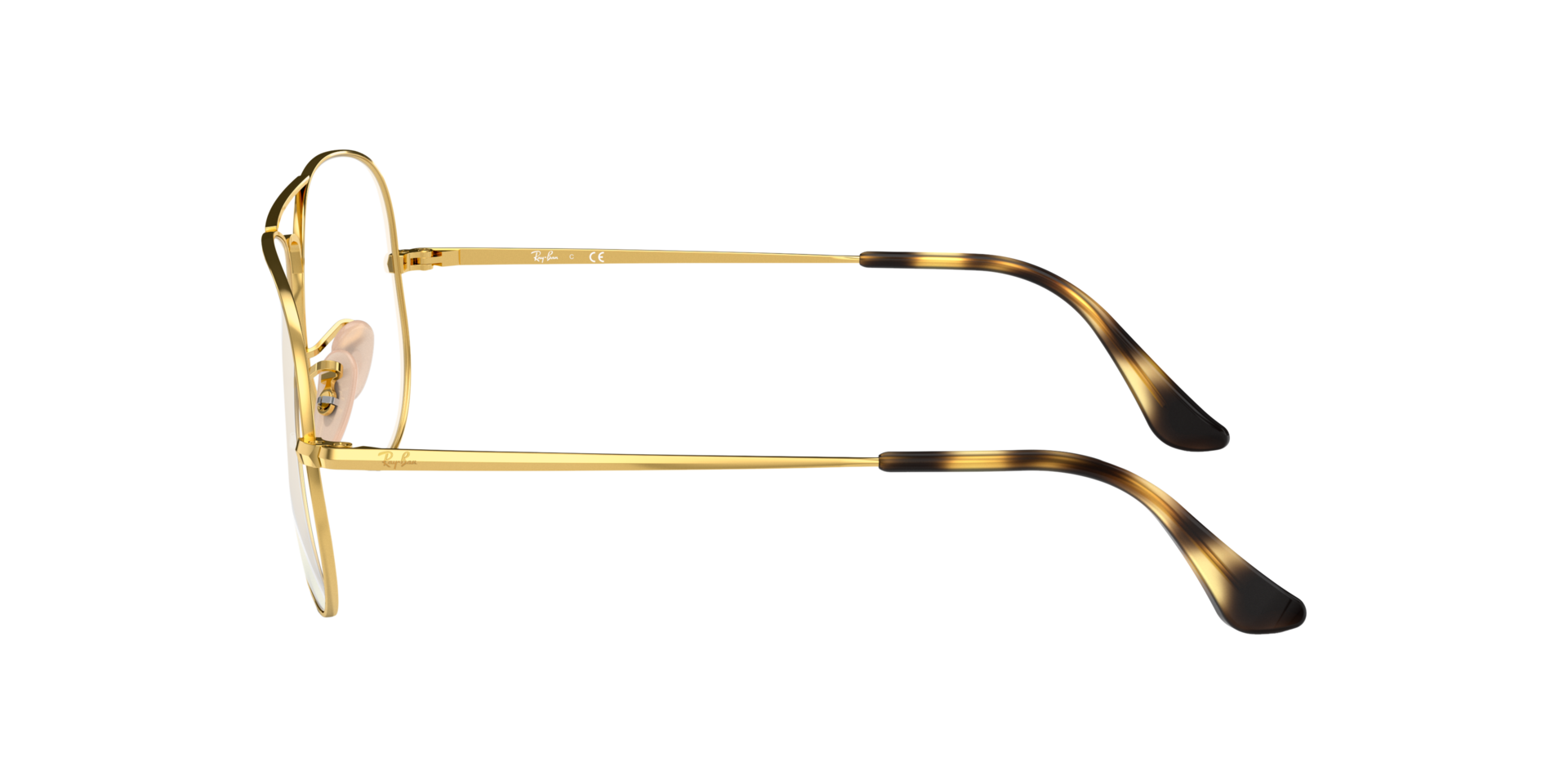 RB6489 Arista Gold MetallEyeglass Frames von B24, Seitenansicht