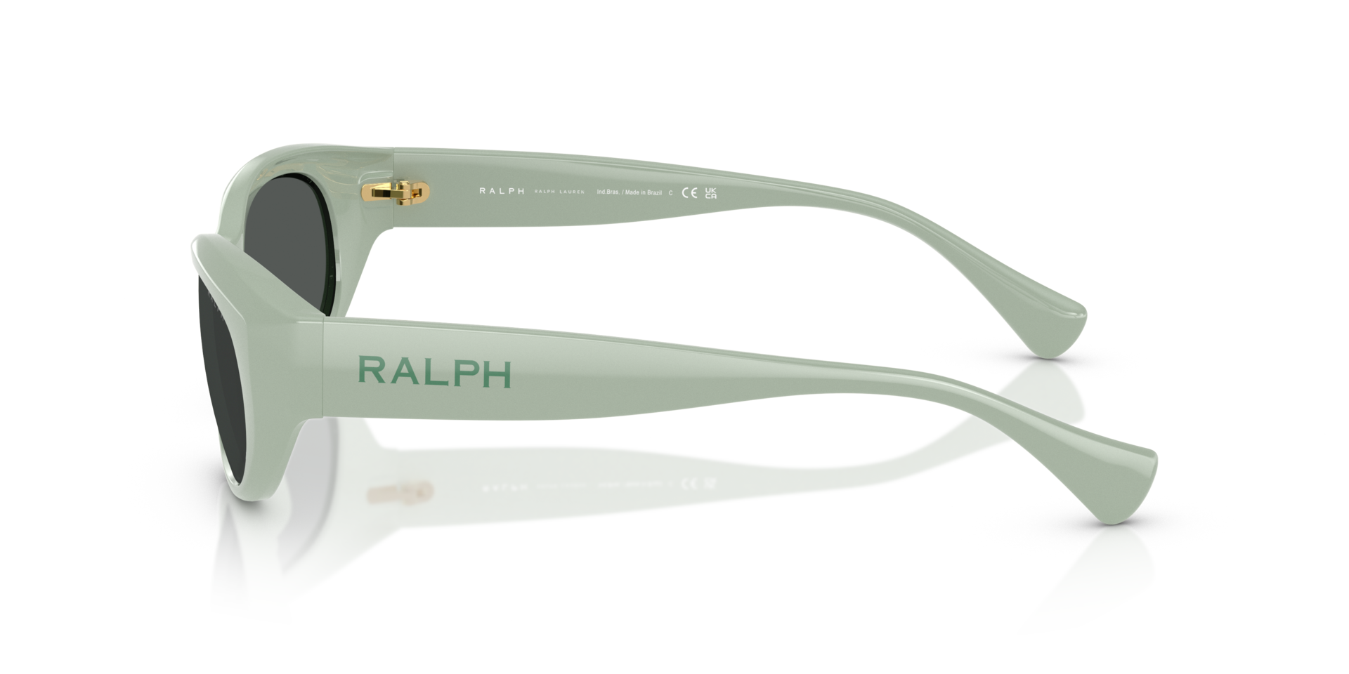 RA5327U Shiny Solid Sage KunststoffSunglass Frames von B24, Seitenansicht