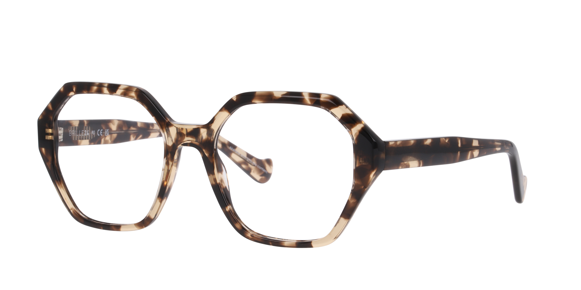 Willow Havana Ivory AcetatEyeglass Frames von B24, Dreiviertelansicht