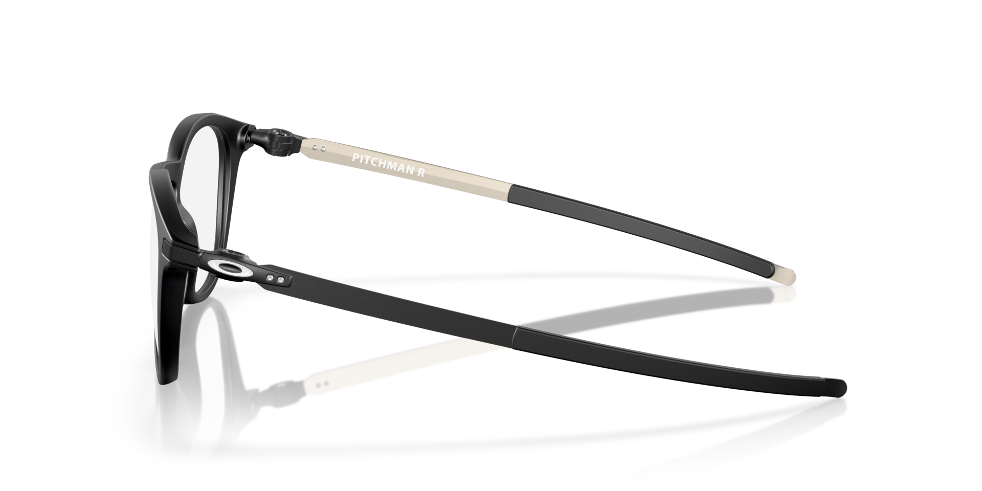 Pitchman™ R Schwarz satiniert KunststoffSunglass Frames von B24, Seitenansicht