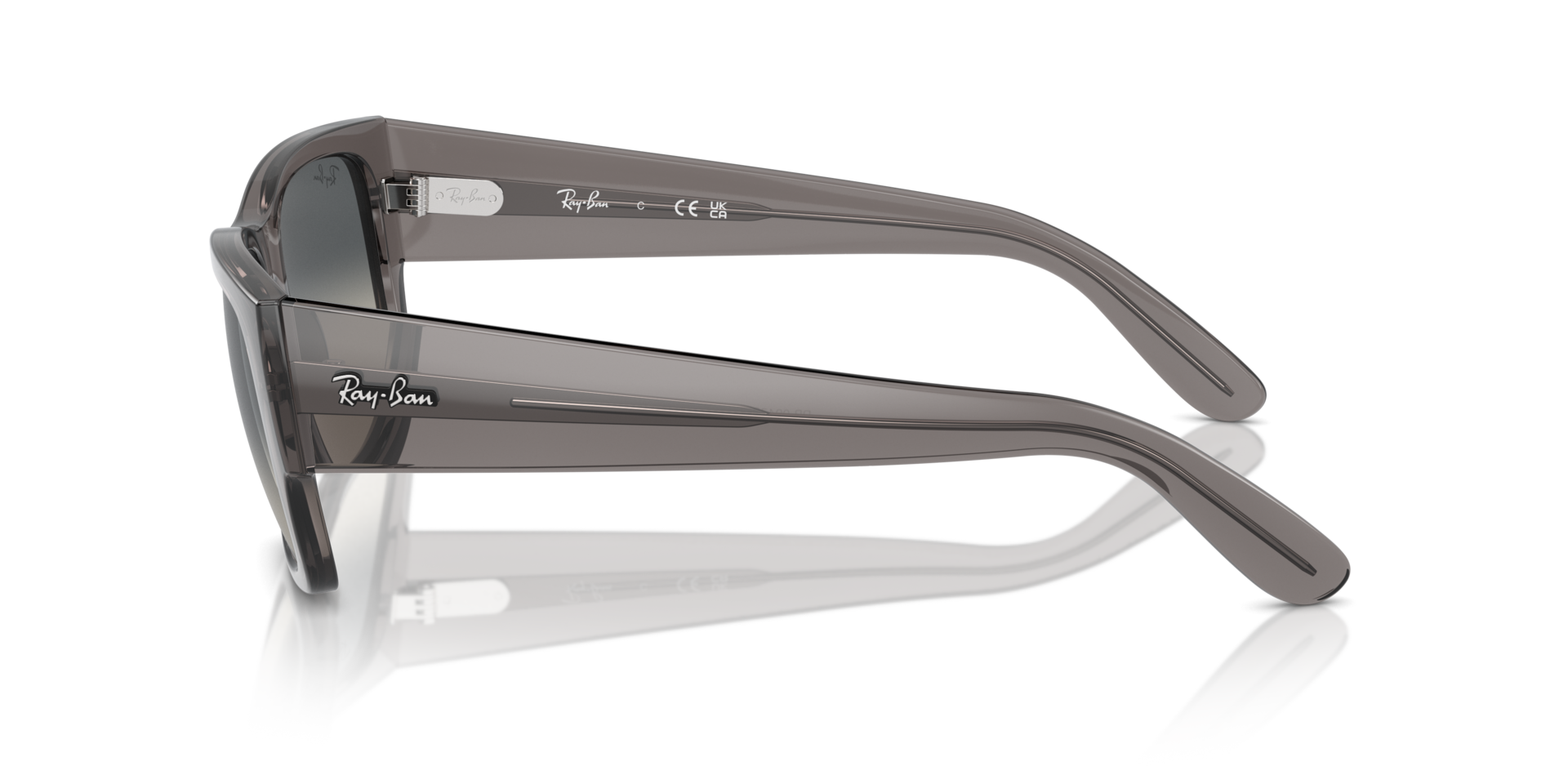 RB0947S Opaal donkergrijs KunststofSunglass Frames van B24, Zijaanzicht