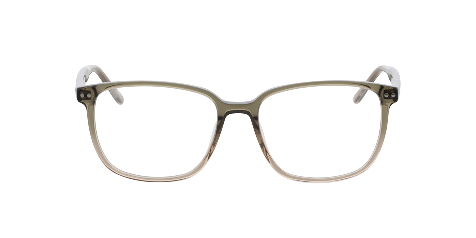 Yale Gradient Khaki AcetaatEyeglass Frames van B24, Vooraanzicht