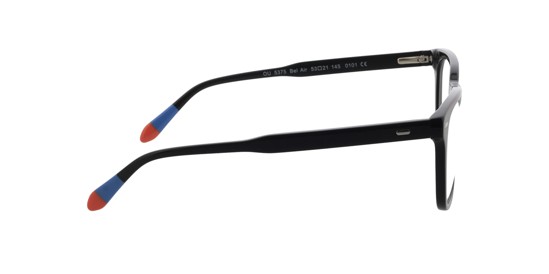 Bel Air Black  &  Blue  &  Orange AcetatEyeglass Frames von B24, Seitenansicht