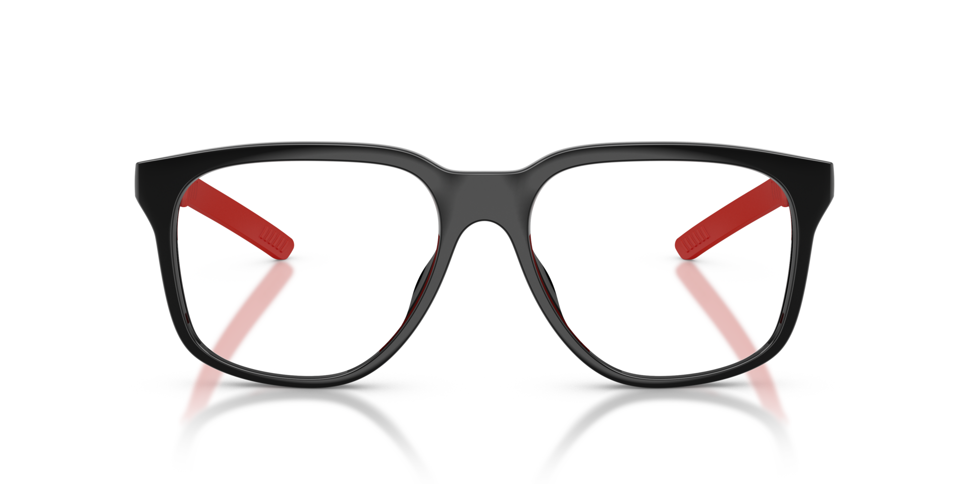 FZ8027U Zwart glanzend KunststofEyeglass Frames van B24, Vooraanzicht