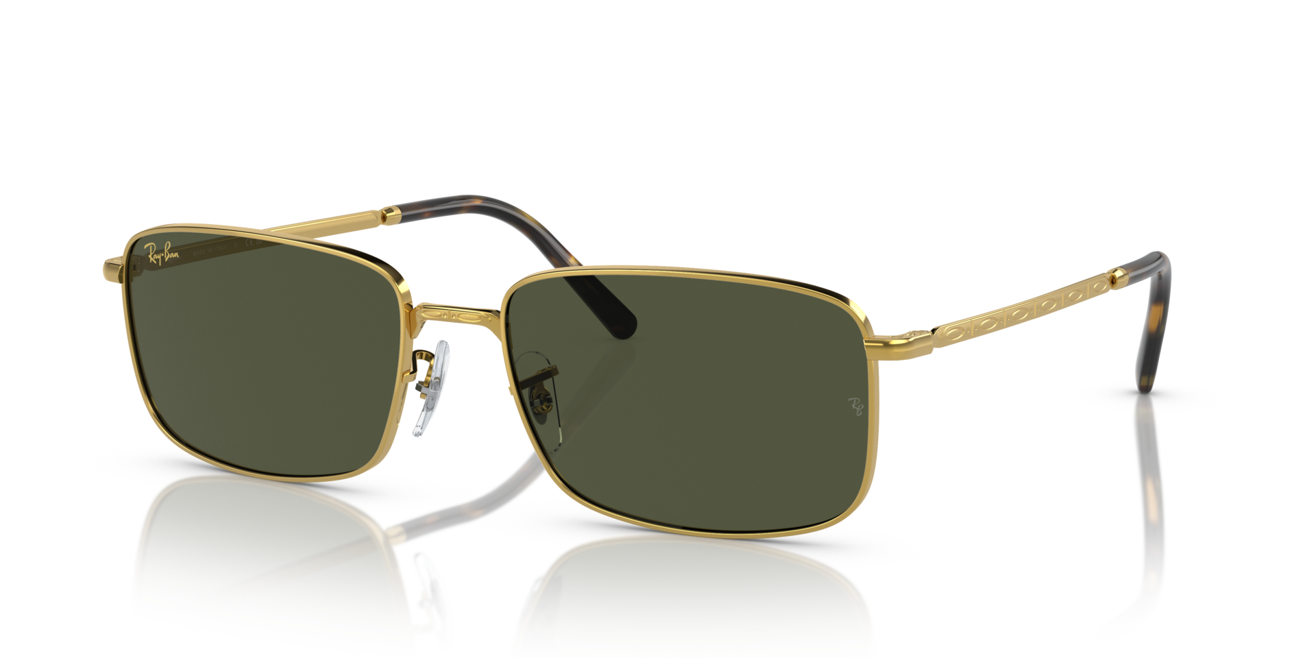 RB3717 Gold MetallSunglass Frames von B24, Dreiviertelansicht