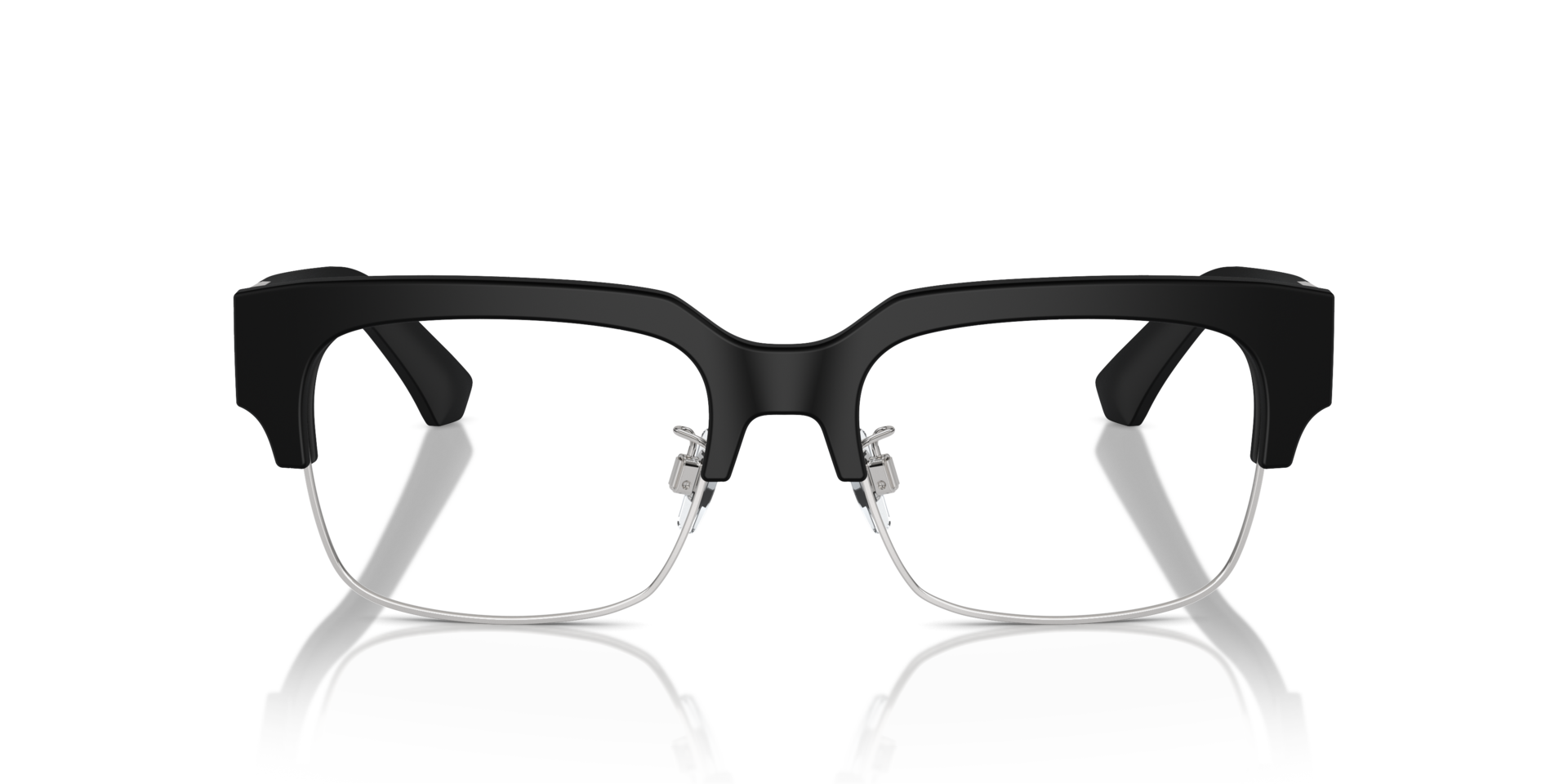 DG3388 Matzwart AcetaatEyeglass Frames van B24, Vooraanzicht