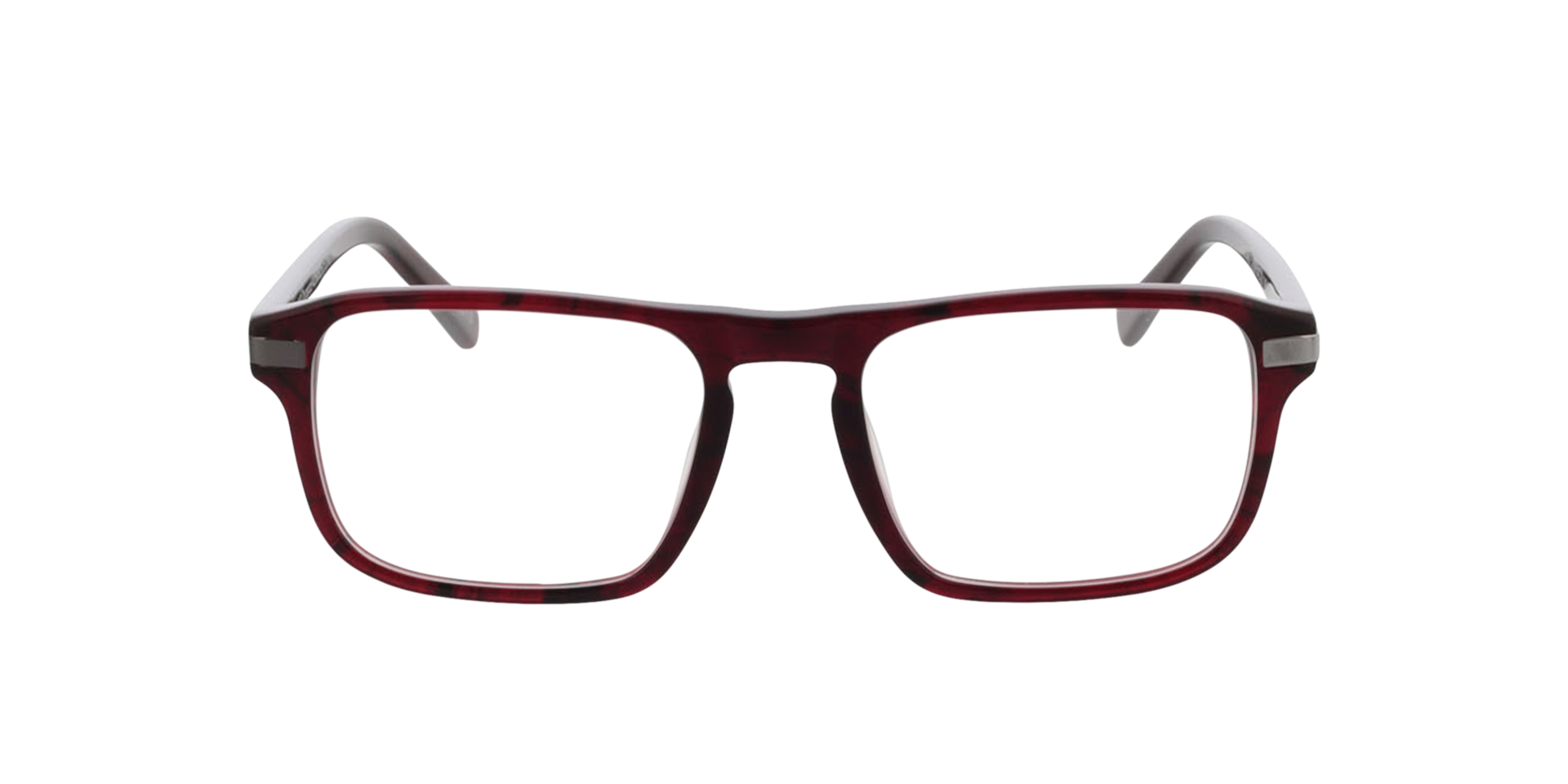 Torrance Rood hoorn  &  gunmetal AcetaatEyeglass Frames van B24, Vooraanzicht