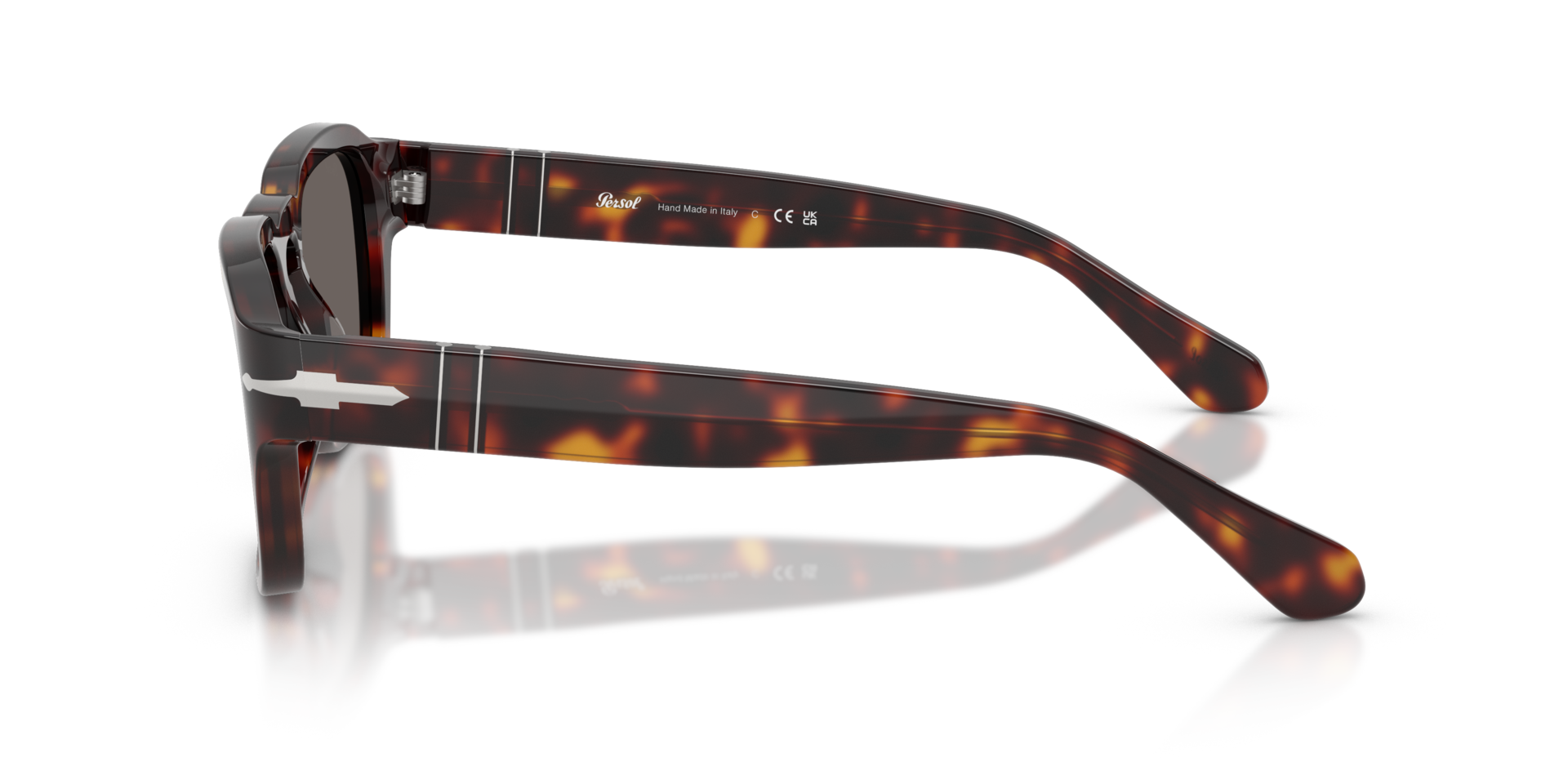 PO3386S Havana AcetatSunglass Frames von B24, Seitenansicht