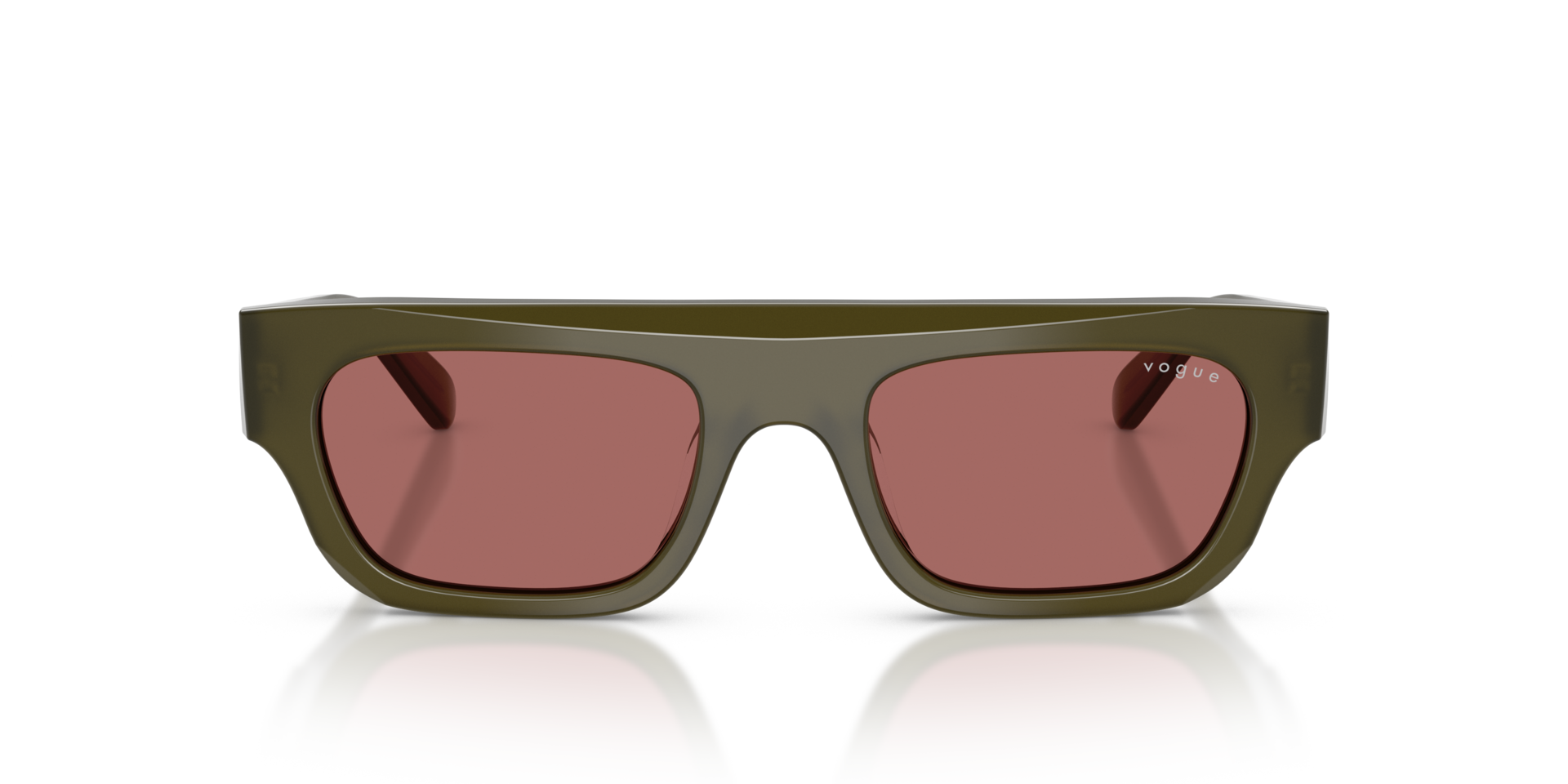 VO5694SU Opal Olive Green AcetaatSunglass Frames van B24, Vooraanzicht