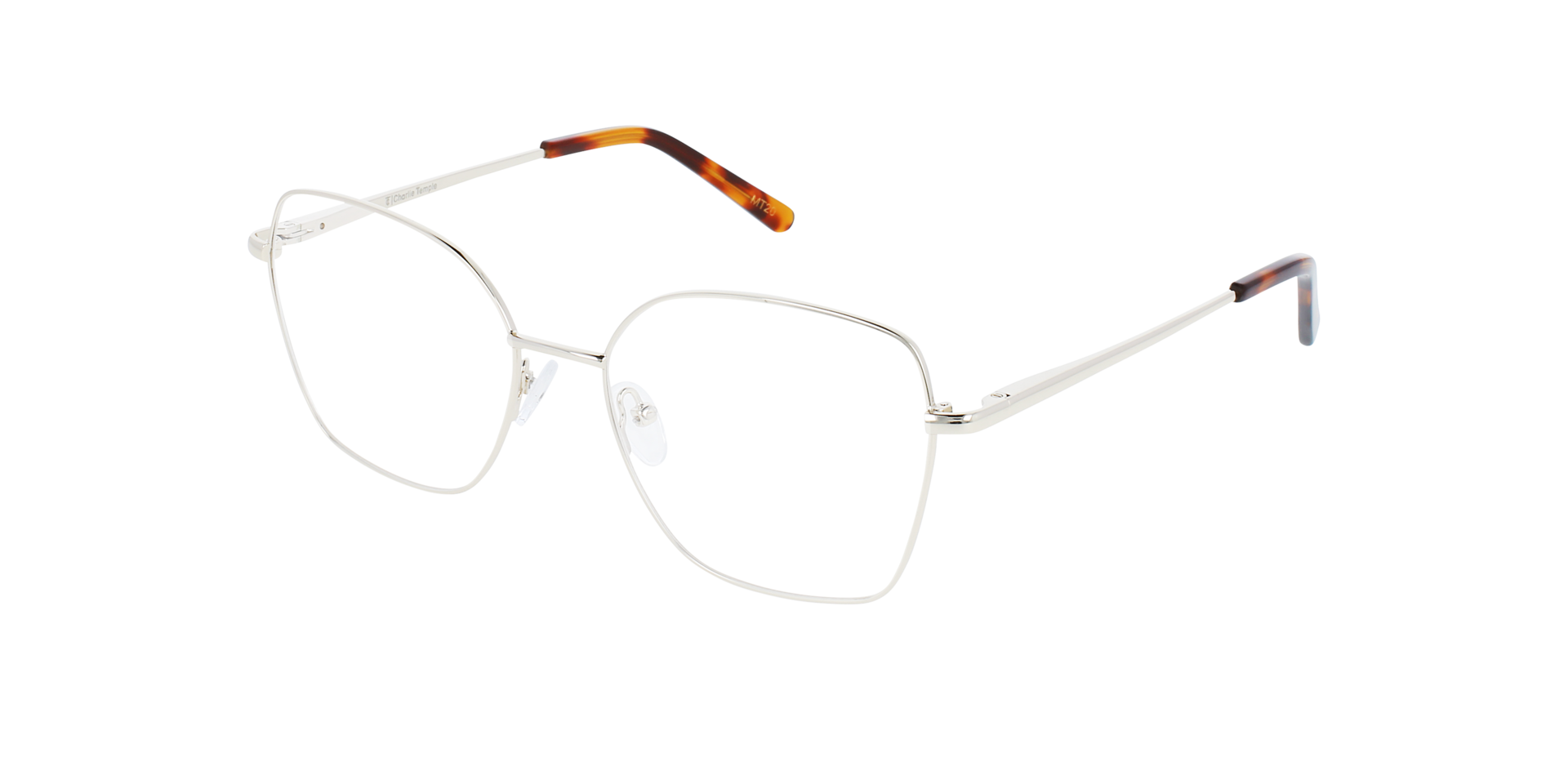 Lotte Light Gold Metal MetaalEyeglass Frames van B24, Hoekweergave