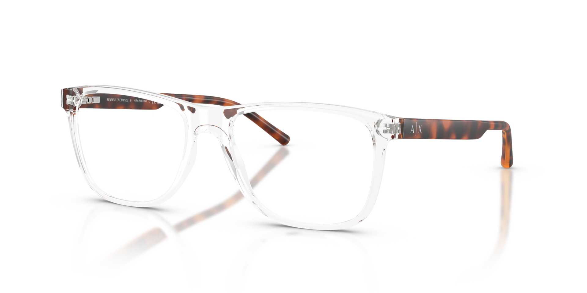 AX3048 Kristall KunststoffEyeglass Frames von B24, Dreiviertelansicht