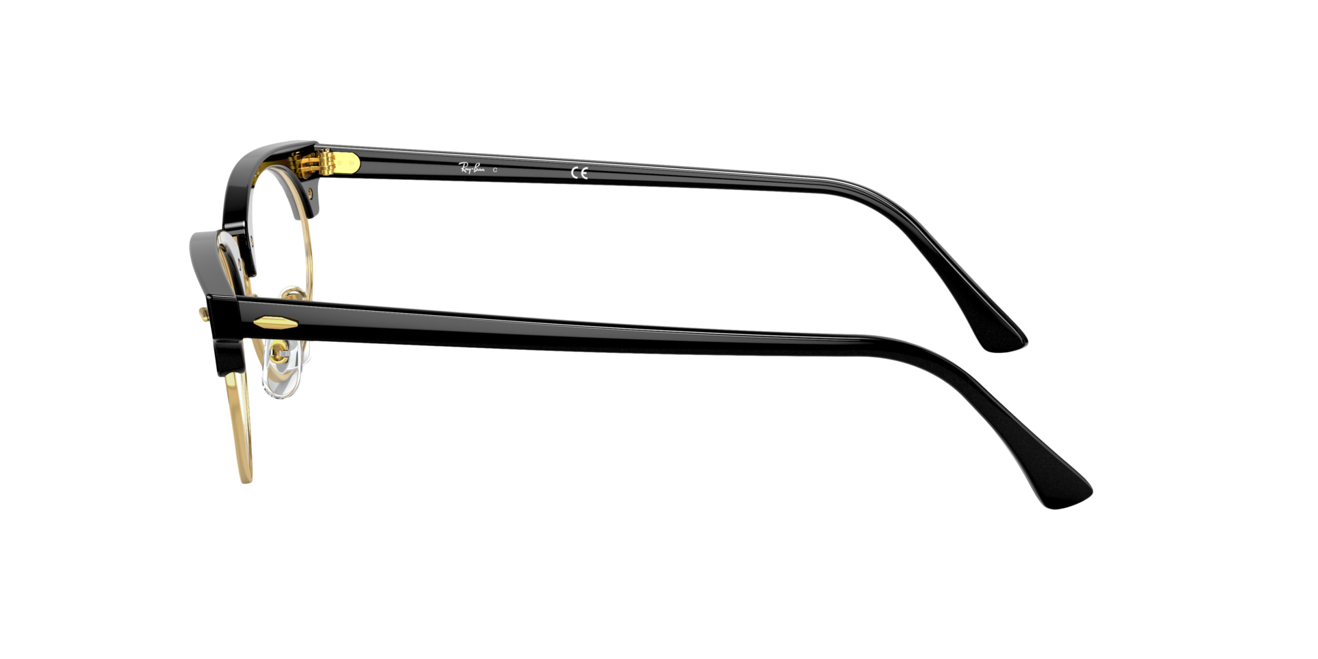 RB3946V Zwart AcetaatEyeglass Frames van B24, Zijaanzicht