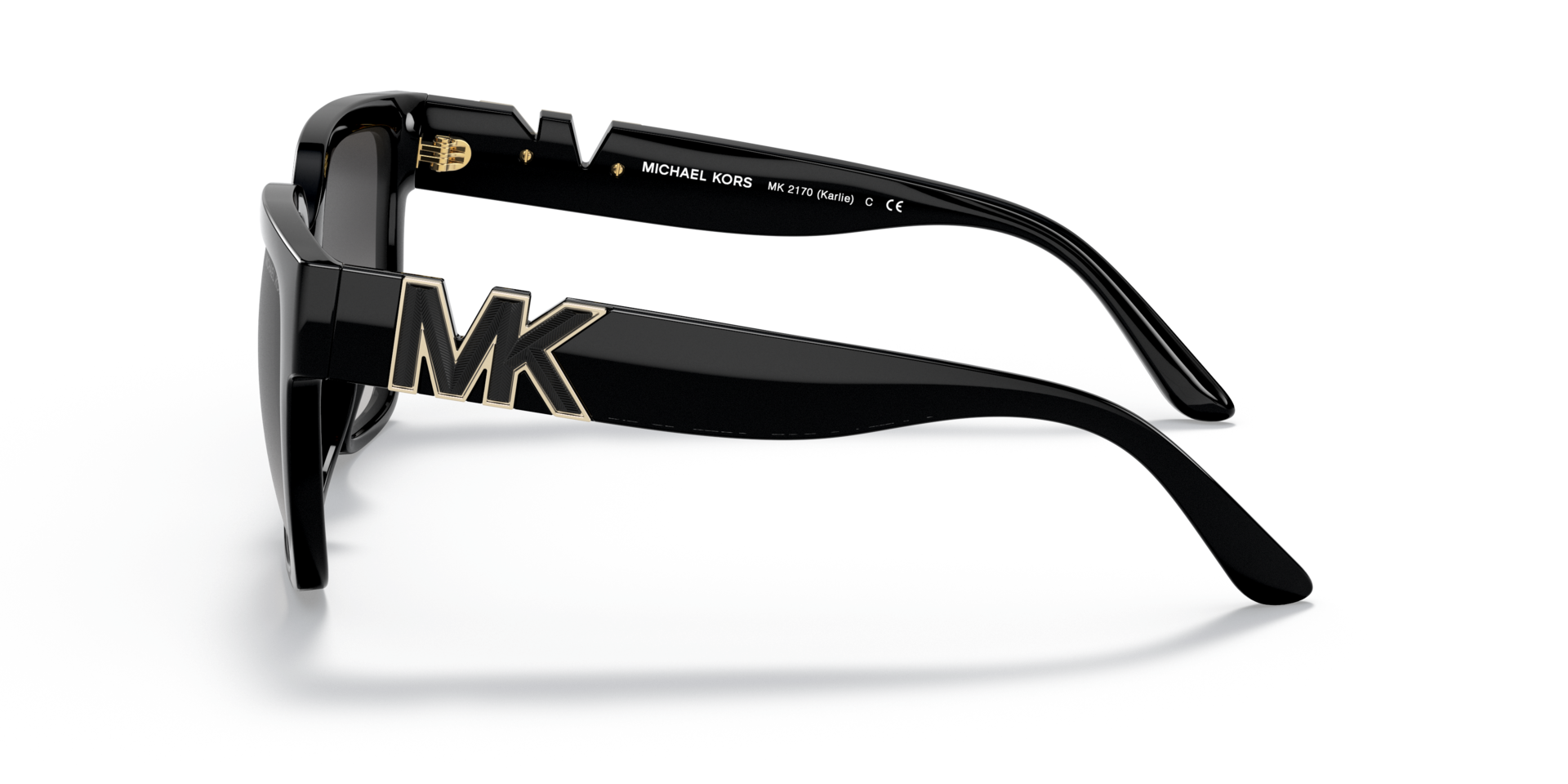 MK2170U Zwart KunststofSunglass Frames van B24, Zijaanzicht