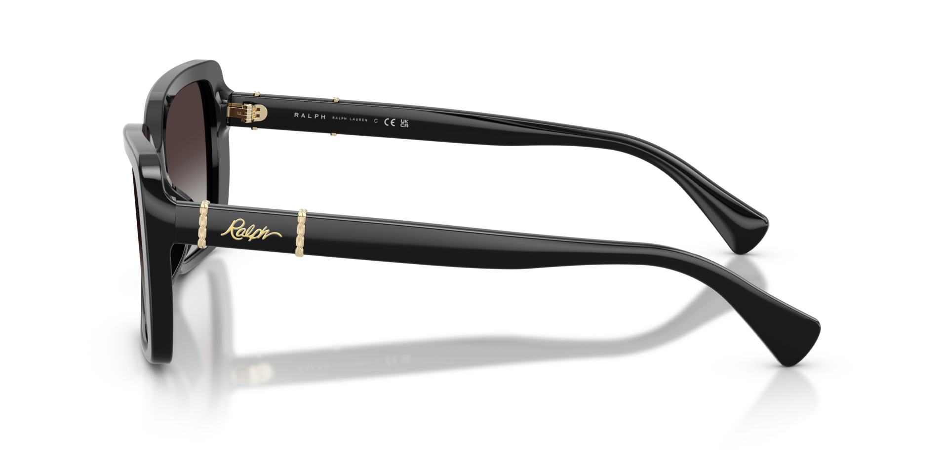 RA5356U Schwarz AcetatSunglass Frames von B24, Seitenansicht