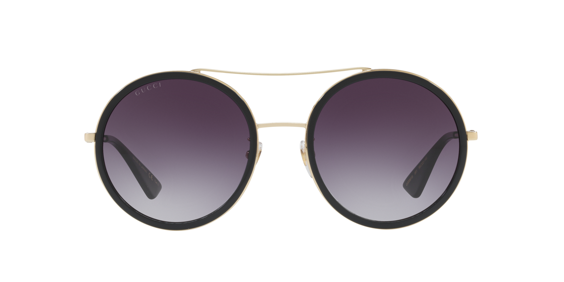 GG0061S Goud MetaalSunglass Frames van B24, Vooraanzicht