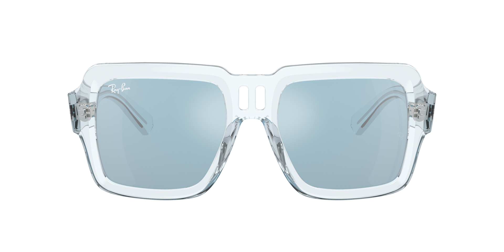 RB4408 Transparant lichtblauw KunststofSunglass Frames van B24, met getinte lenzen