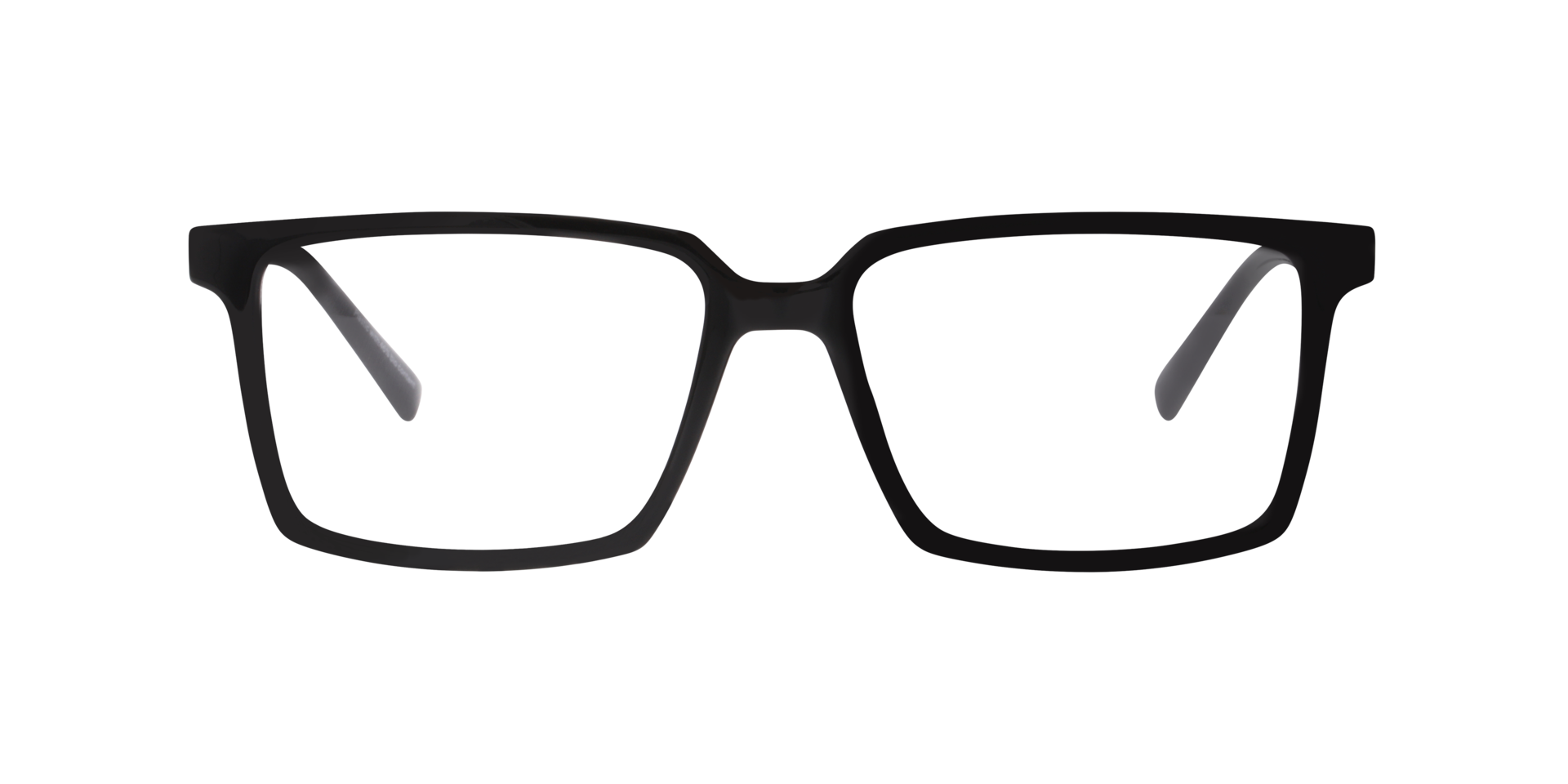 Kiel Zwart KunststofEyeglass Frames van B24, Vooraanzicht