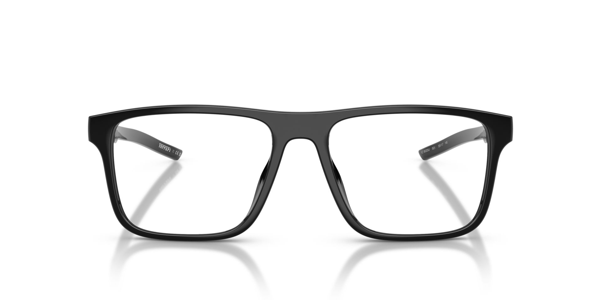 FZ8020U Schwarz KunststoffEyeglass Frames von B24, Vorderansicht