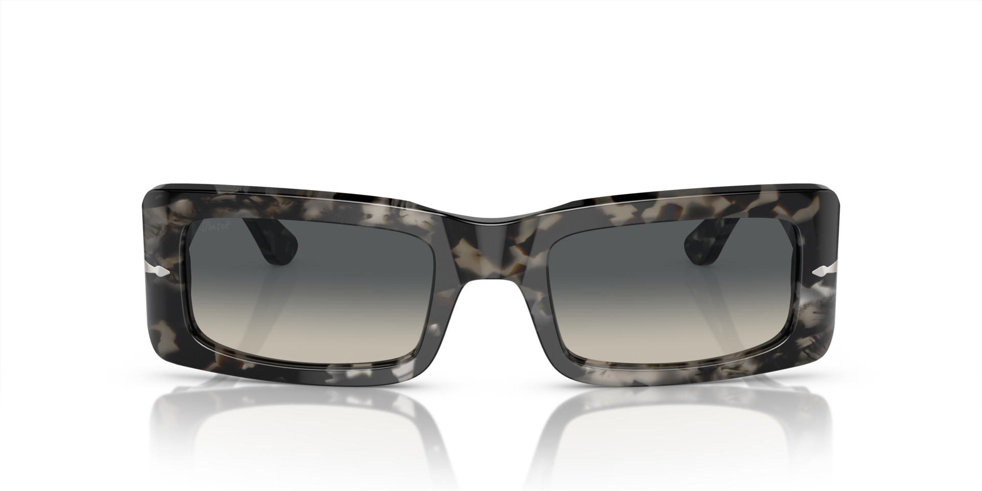 PO3332S Grey Tortoise AcetaatSunglass Frames van B24, Vooraanzicht