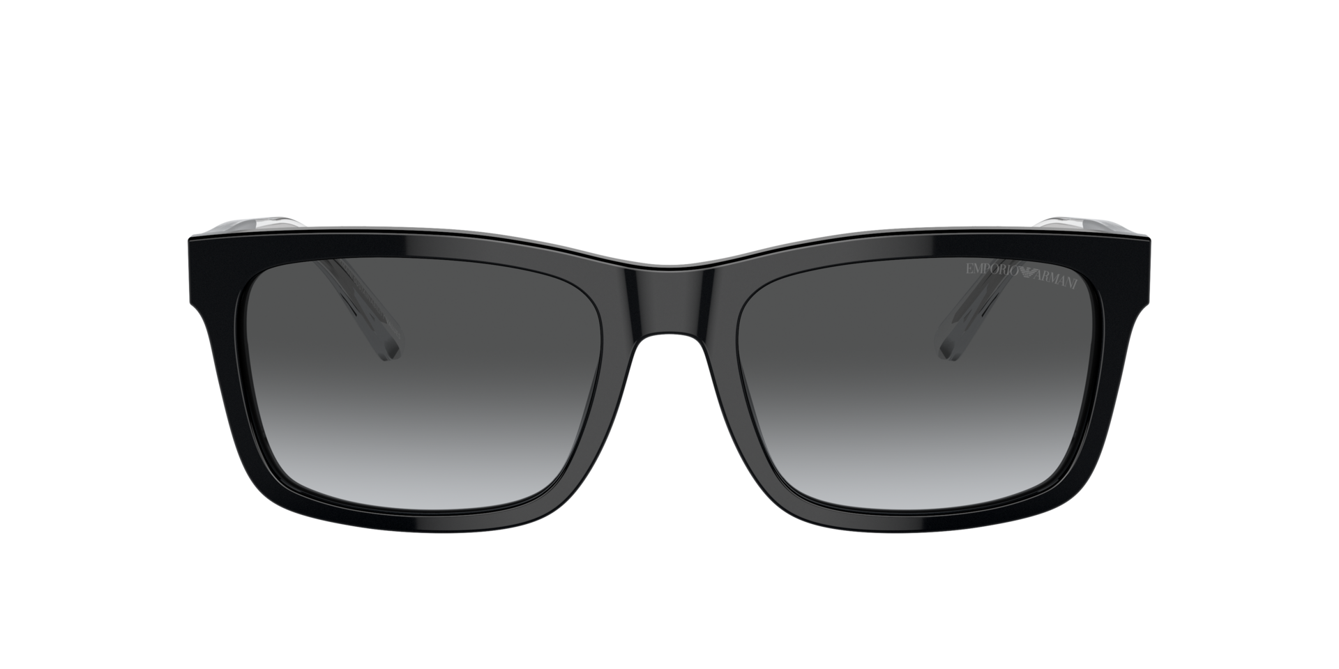EA4224 Glanzend zwart AcetaatSunglass Frames van B24, met getinte lenzen