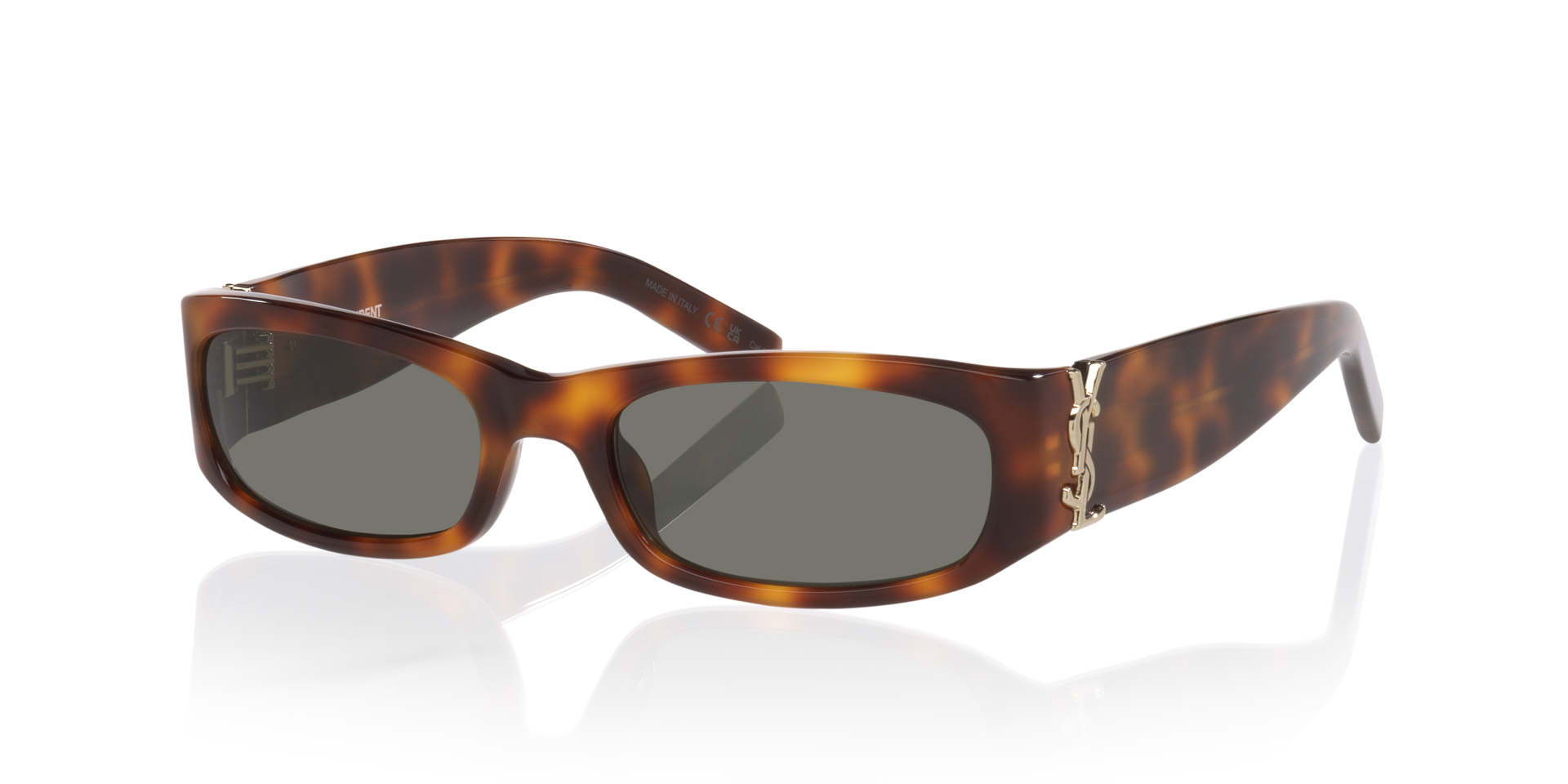 SLM152 Tortoise Light AcetatSunglass Frames von B24, Dreiviertelansicht