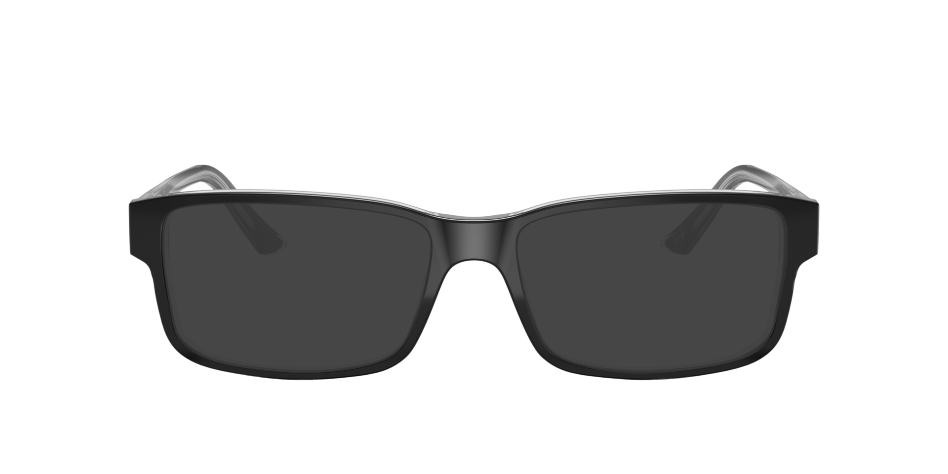 RB5245 Schwarz auf Transparent AcetatEyeglass Frames von B24, mit getönten Gläsern