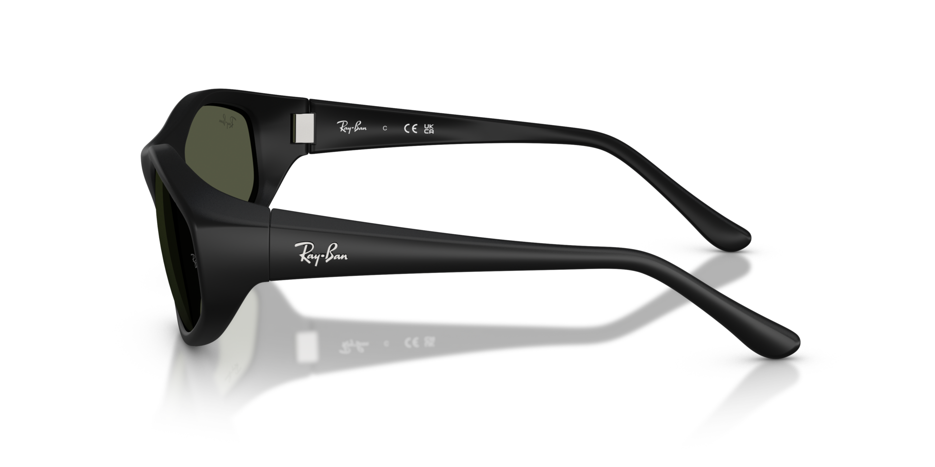 RB2228 Rubber Black KunststoffSunglass Frames von B24, Seitenansicht