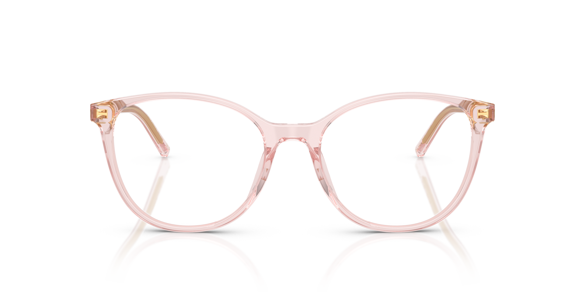 DG3425 Transparent Rose AcetaatEyeglass Frames van B24, Vooraanzicht