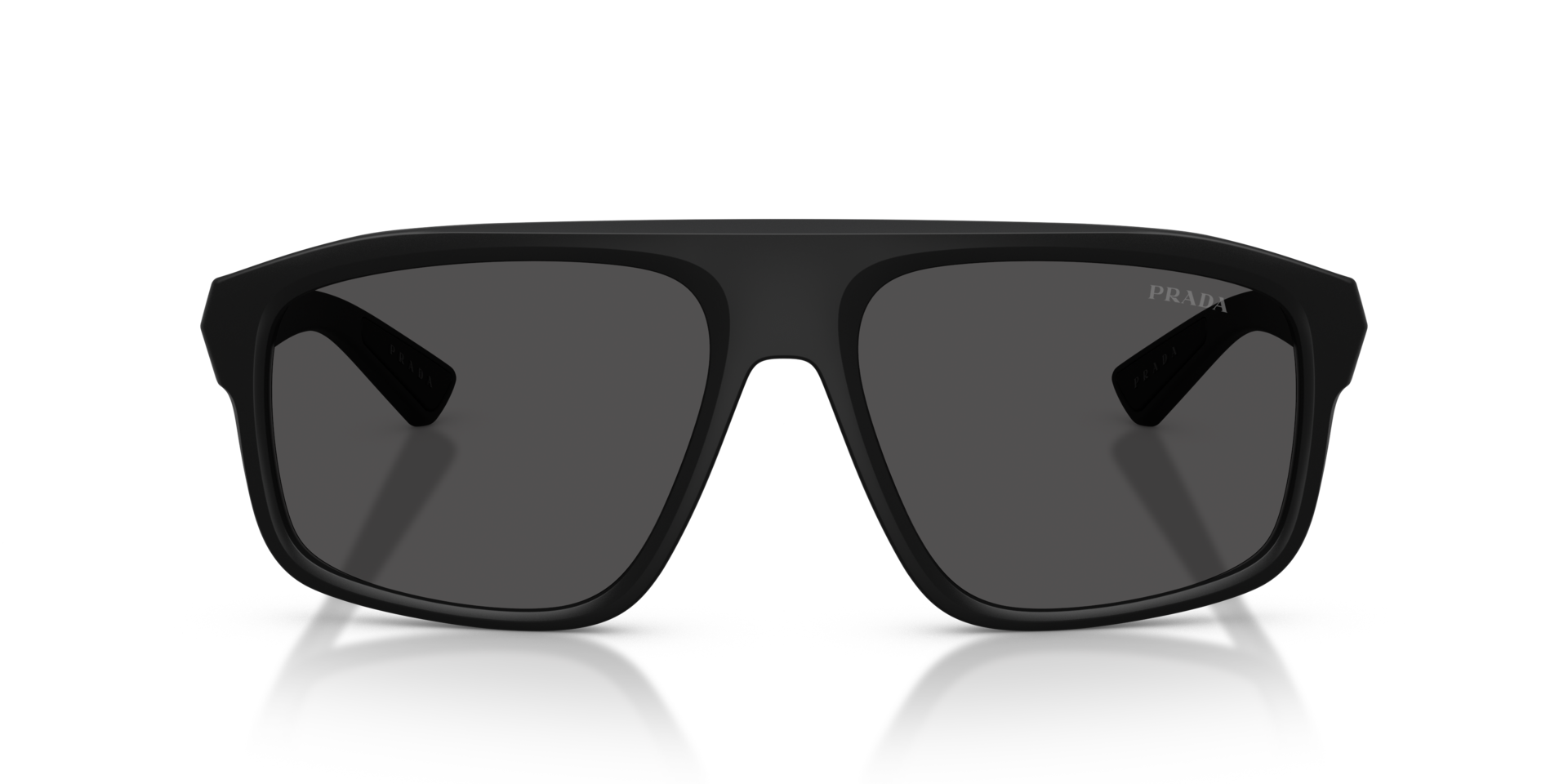 PS B02S Matzwart KunststofSunglass Frames van B24, Vooraanzicht