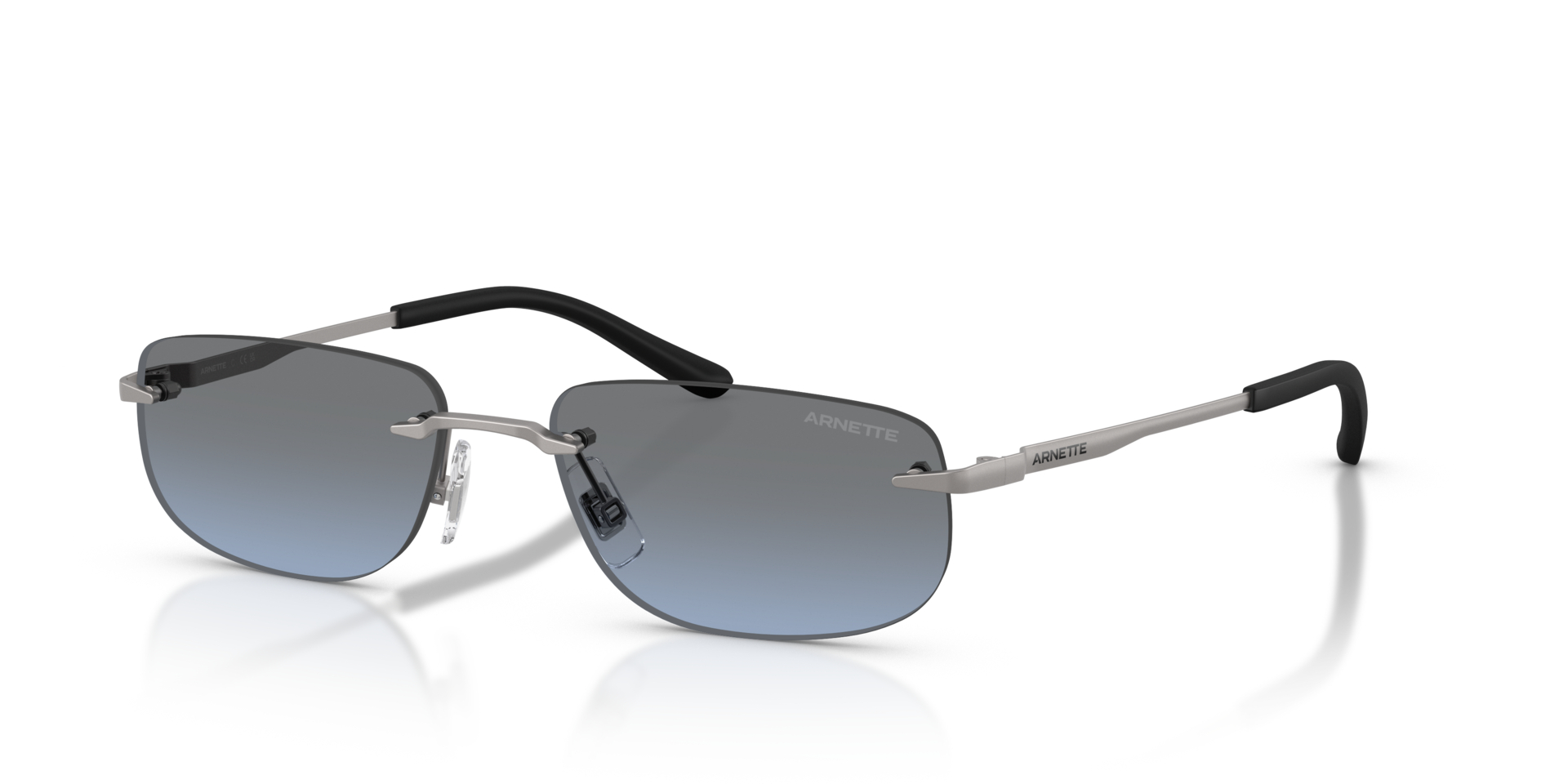 AN3096 Matt Gunmetal MetallSunglass Frames von B24, Dreiviertelansicht