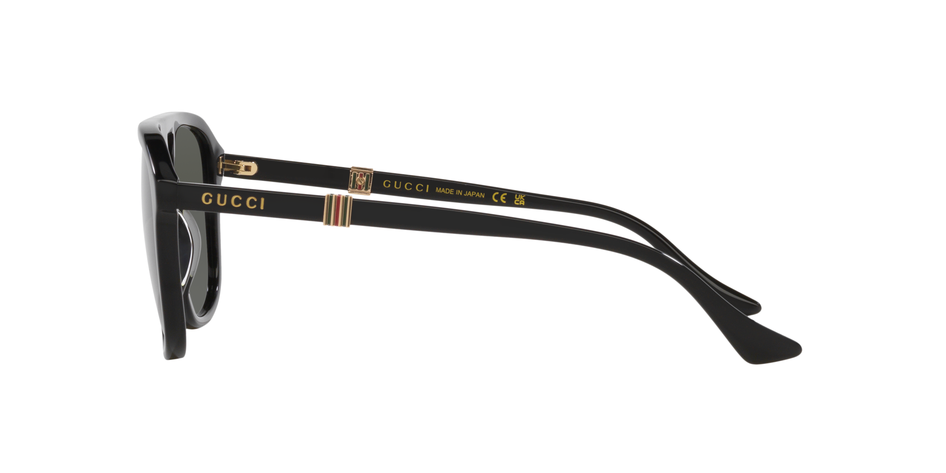 GG1494S Schwarz AcetatSunglass Frames von B24, Seitenansicht