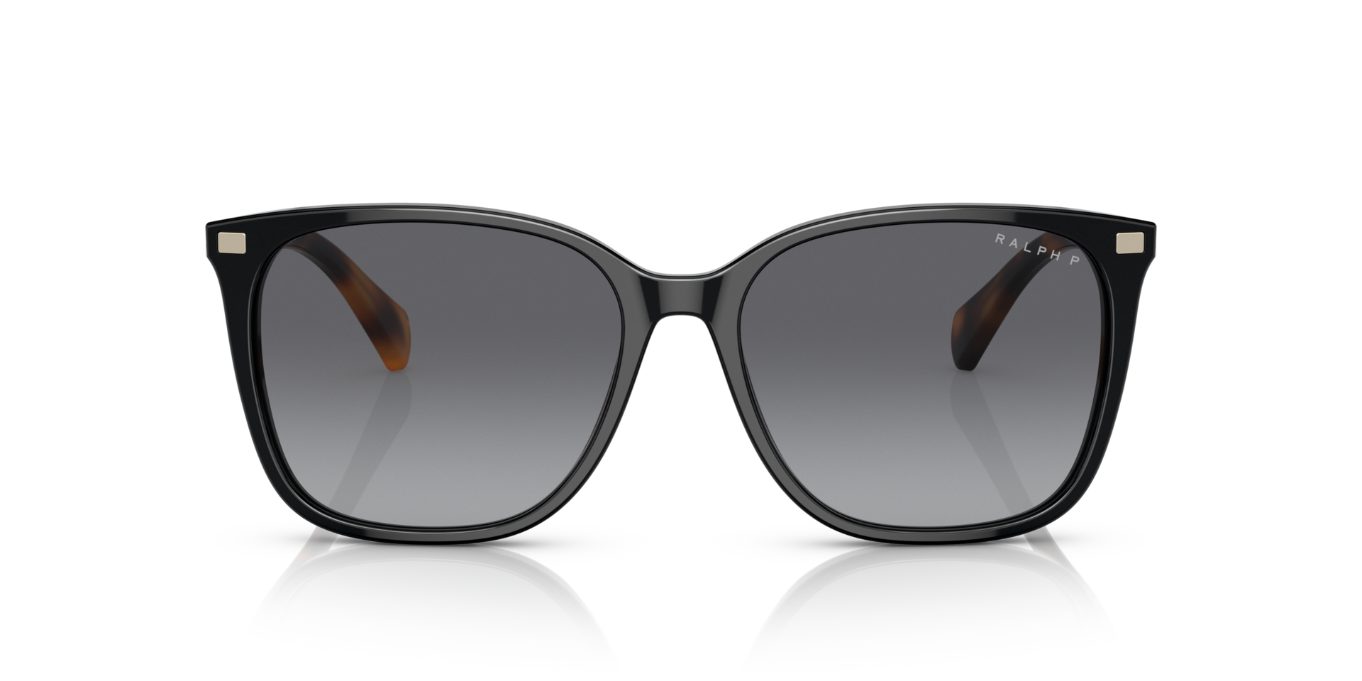 RA5293 Glanzend zwart AcetaatSunglass Frames van B24, Vooraanzicht