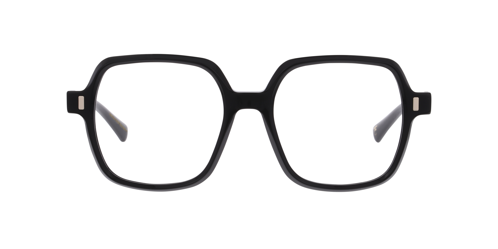 Velar Schwarz AcetatEyeglass Frames von B24, Vorderansicht