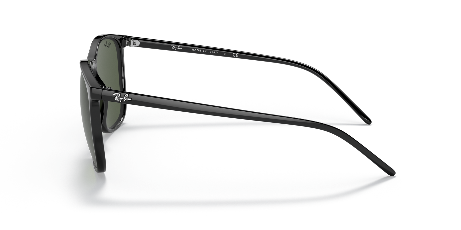 RB4387 Zwart KunststofSunglass Frames van B24, Zijaanzicht