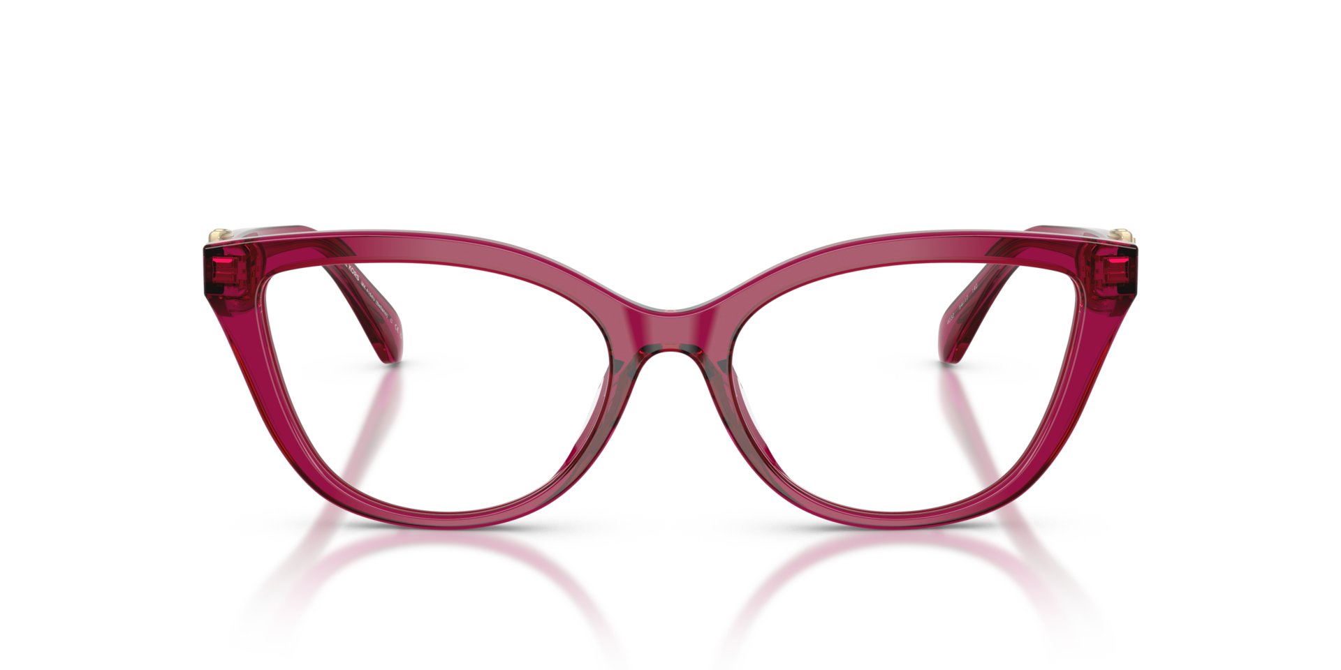 MK4164U Transparent Plum AcetaatEyeglass Frames van B24, Vooraanzicht