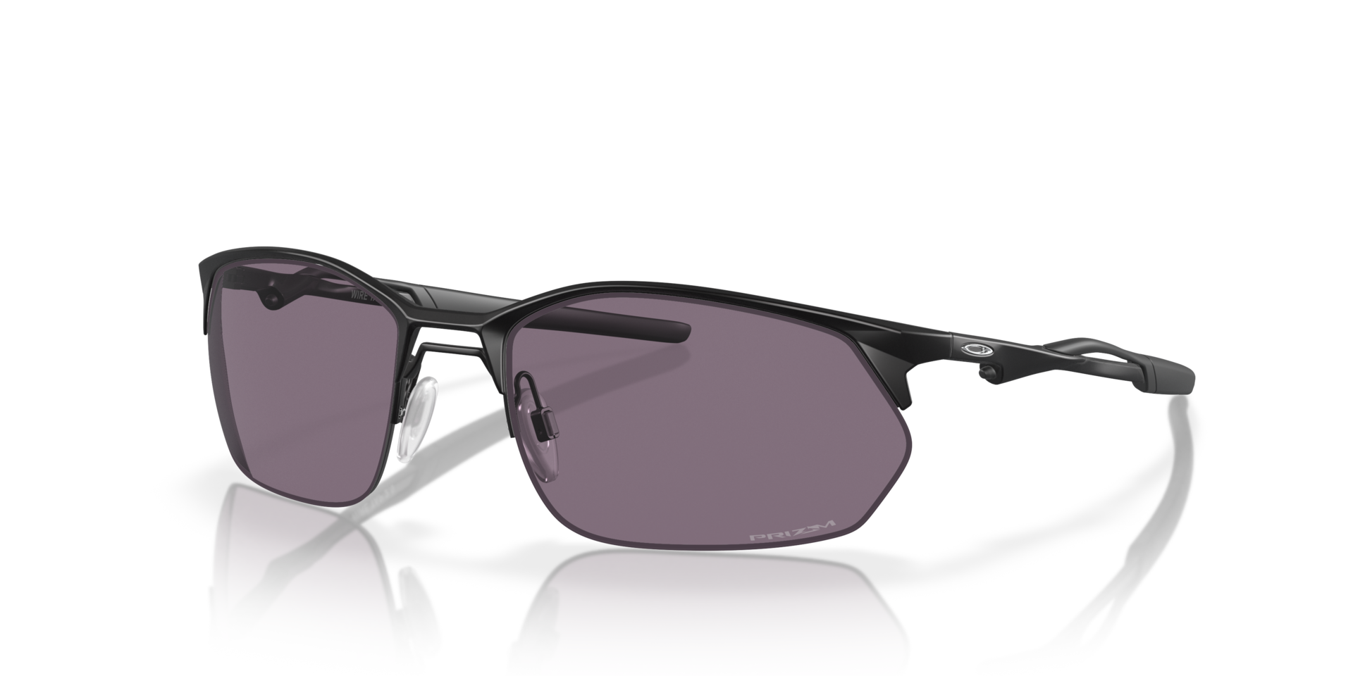 Wire Tap 2.0 Schwarz satiniert MetallSunglass Frames von B24, Dreiviertelansicht