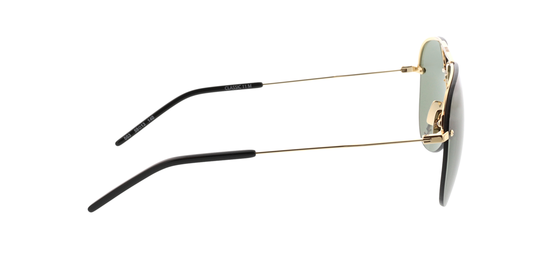 CLASSIC 11 M Goud MetaalSunglass Frames van B24, Zijaanzicht