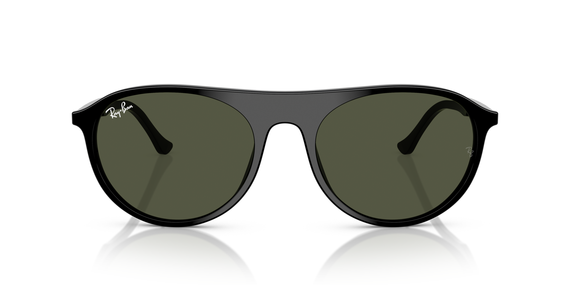RB2215 Zwart AcetaatSunglass Frames van B24, Vooraanzicht