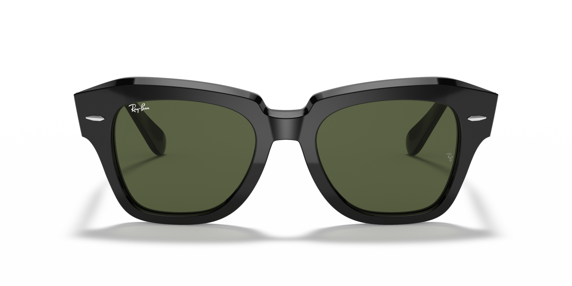 RB2186 Schwarz AcetatSunglass Frames von B24, Vorderansicht