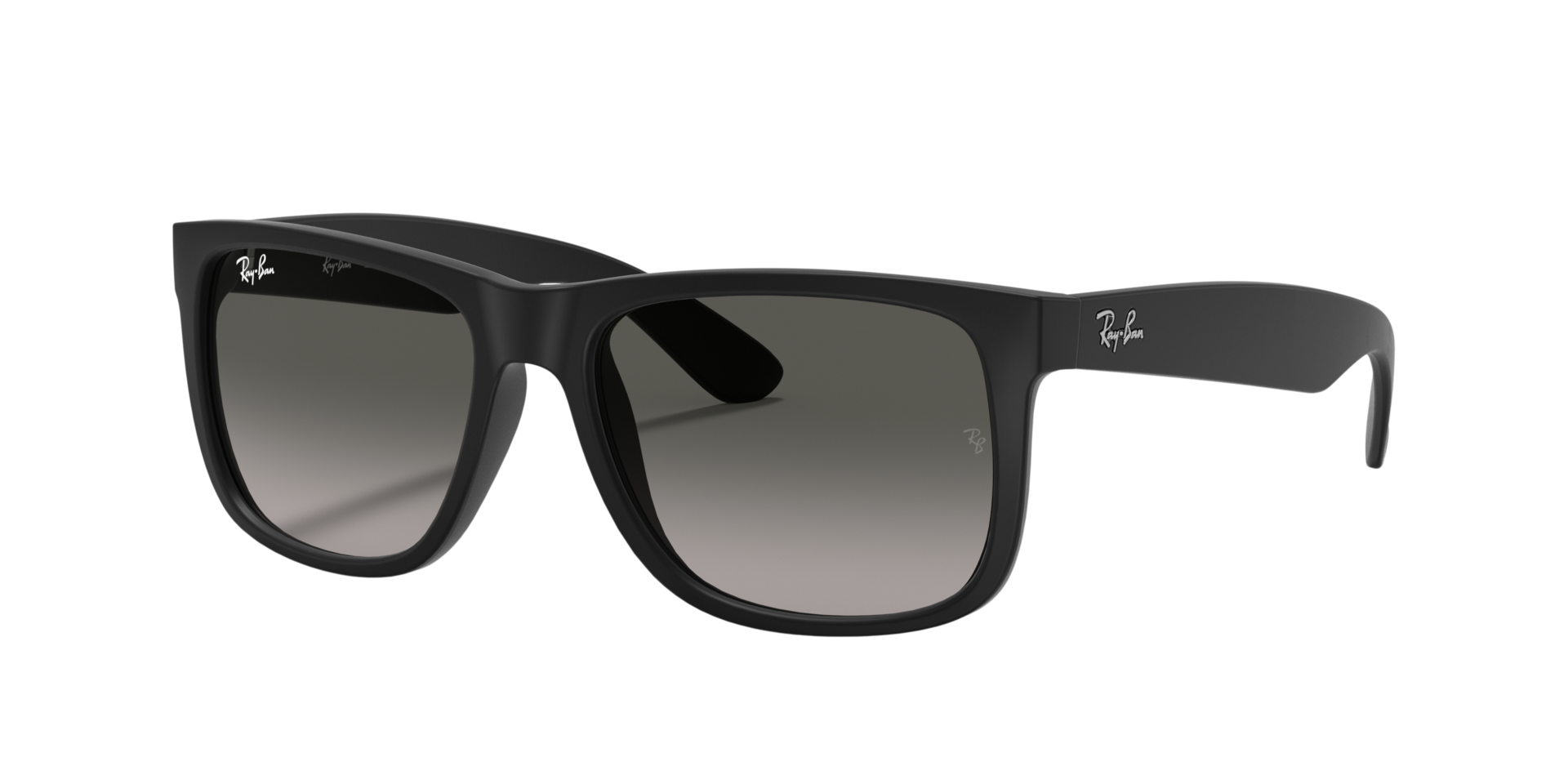 RB4165 Rubber zwart KunststofSunglass Frames van B24, Hoekweergave