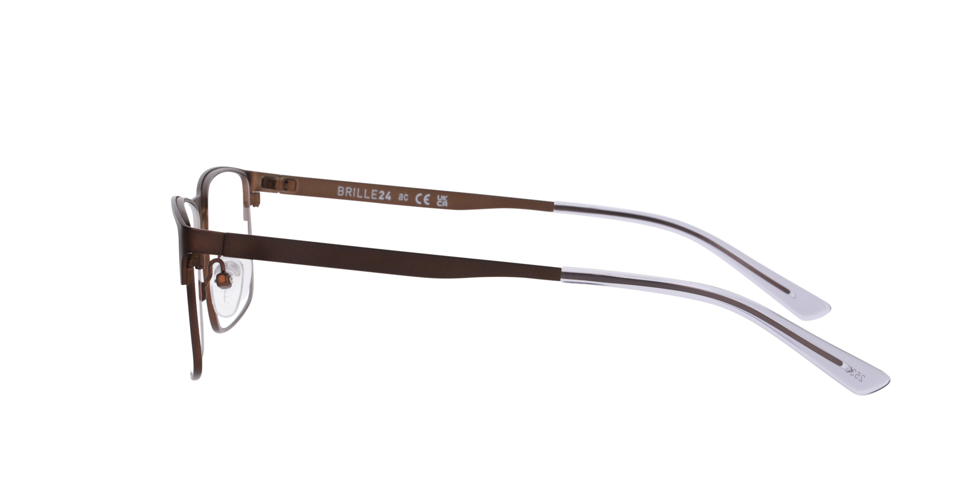 Glasgow Braun MetallEyeglass Frames von B24, Seitenansicht