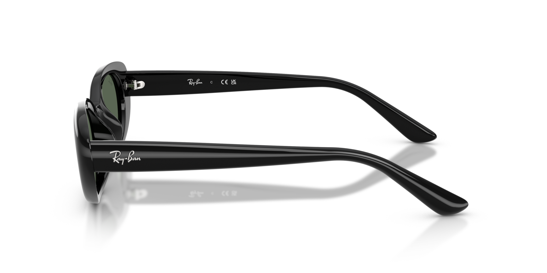 RB4441D Zwart KunststofSunglass Frames van B24, Zijaanzicht