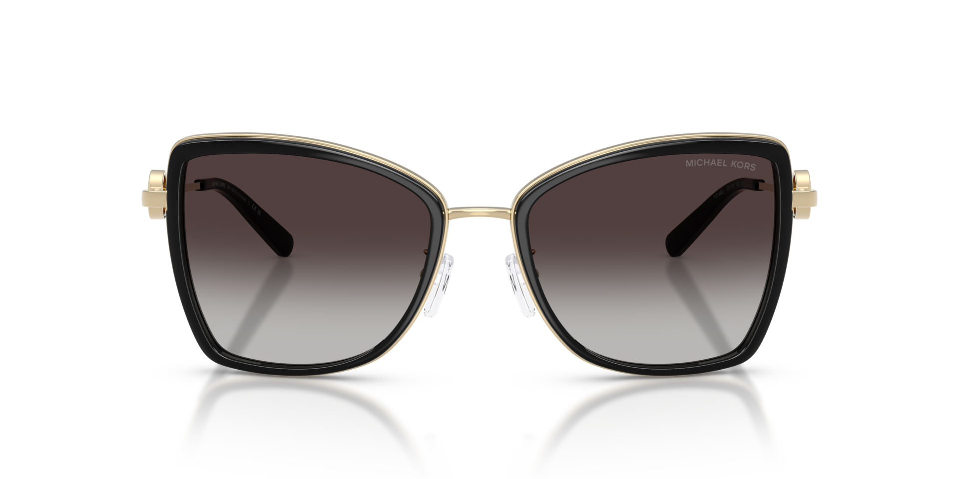 MK1067B Hellgold & Schwarz MetallSunglass Frames von B24, Vorderansicht