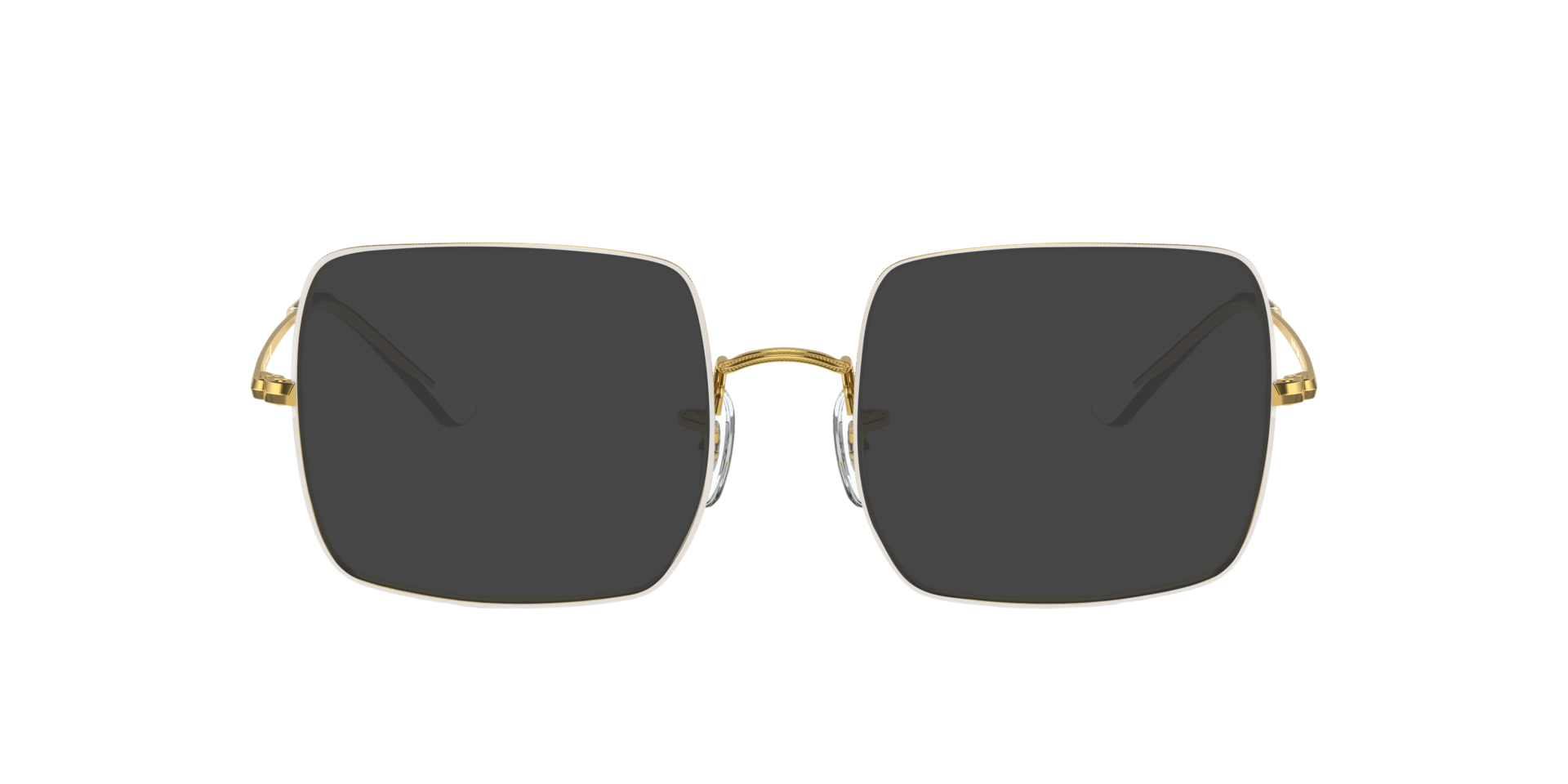 RB1971V Wit MetaalEyeglass Frames van B24, met getinte lenzen