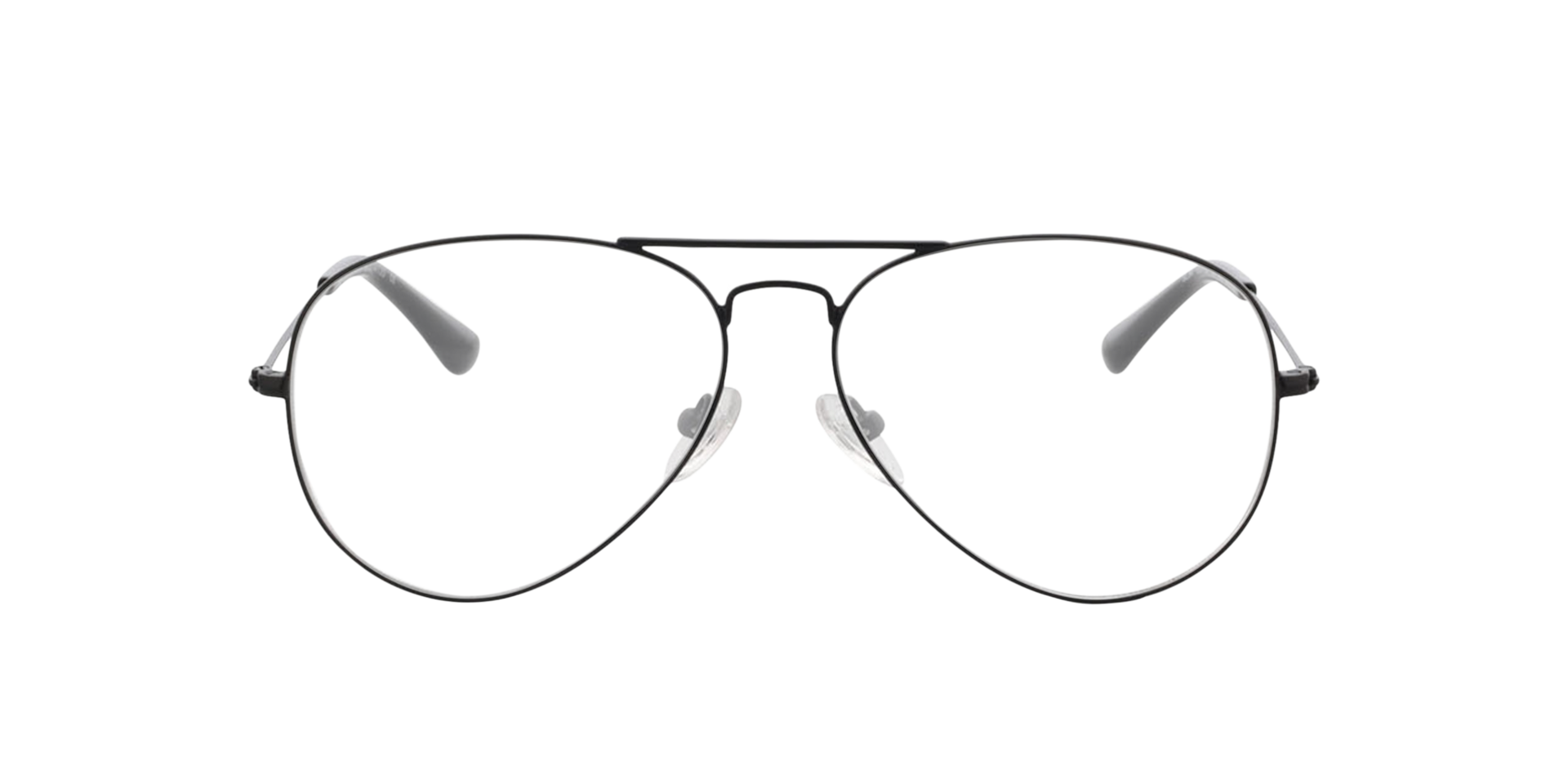 Manhattan Zwart MetaalEyeglass Frames van B24, Vooraanzicht