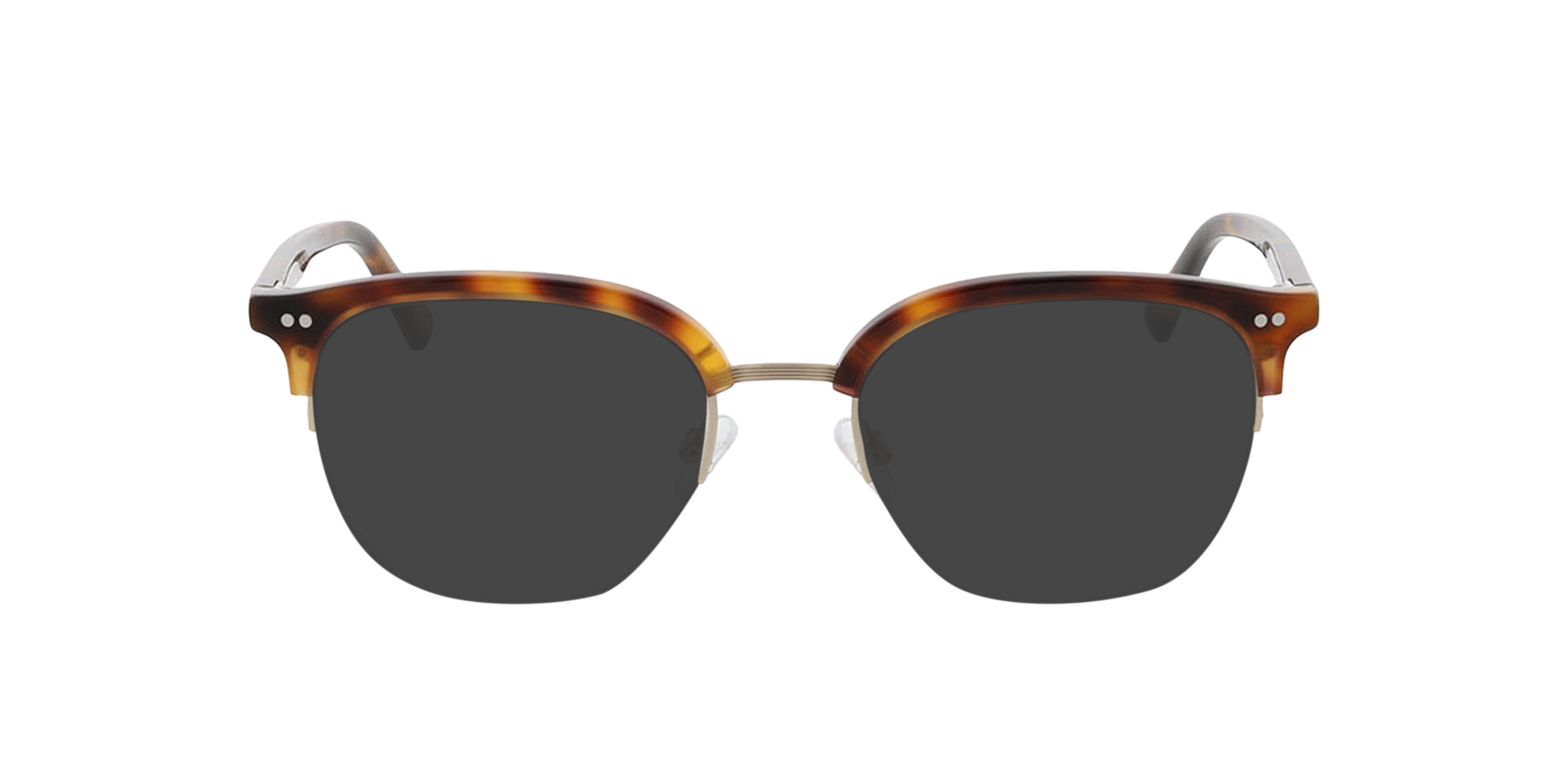 Maryland Havana  &  Matt Gold MetallEyeglass Frames von B24, mit getönten Gläsern
